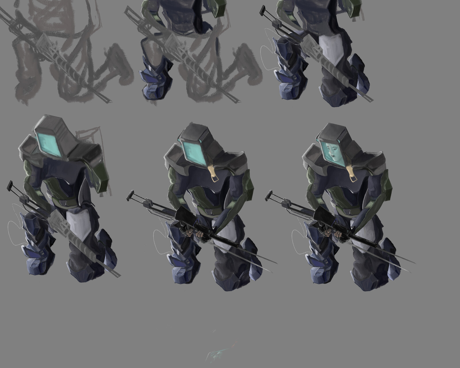 Photoshop Paint Dev / Sketch Progress