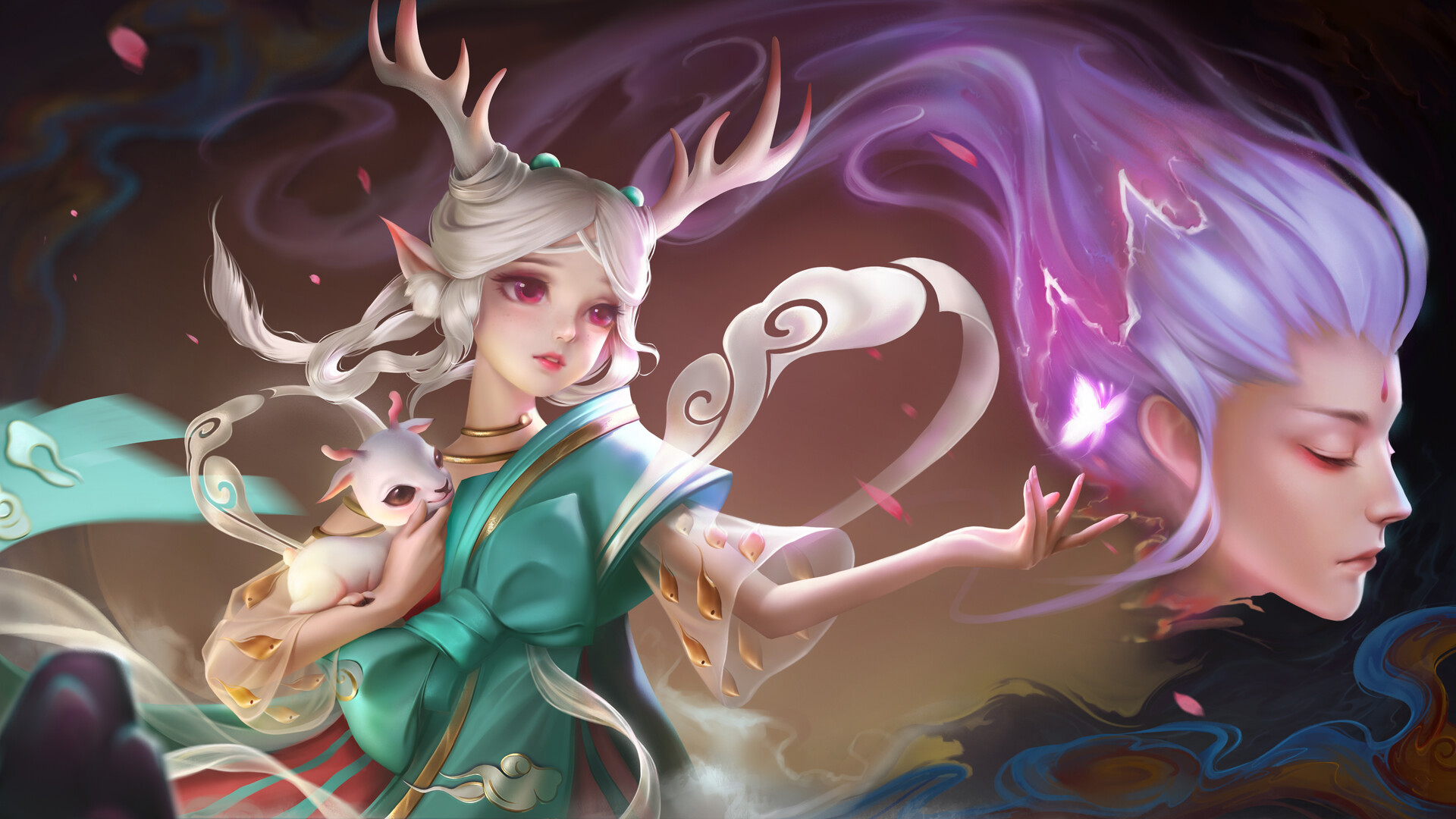 Artstation 遇见神鹿 瑶同人 鱼禾籽