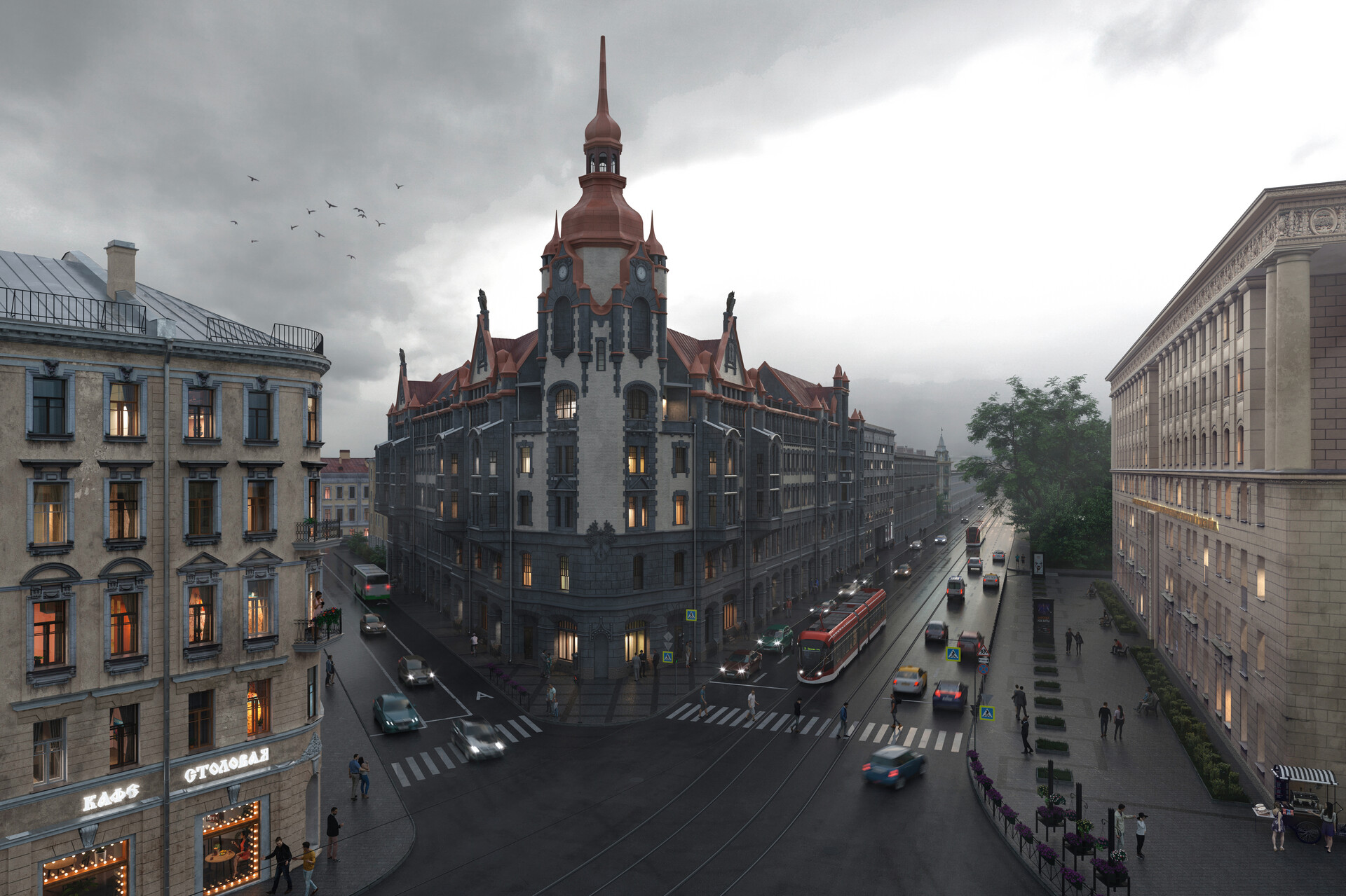 ArtStation - DGU - House of city institutions | ДГУ - Дом городских  учреждений