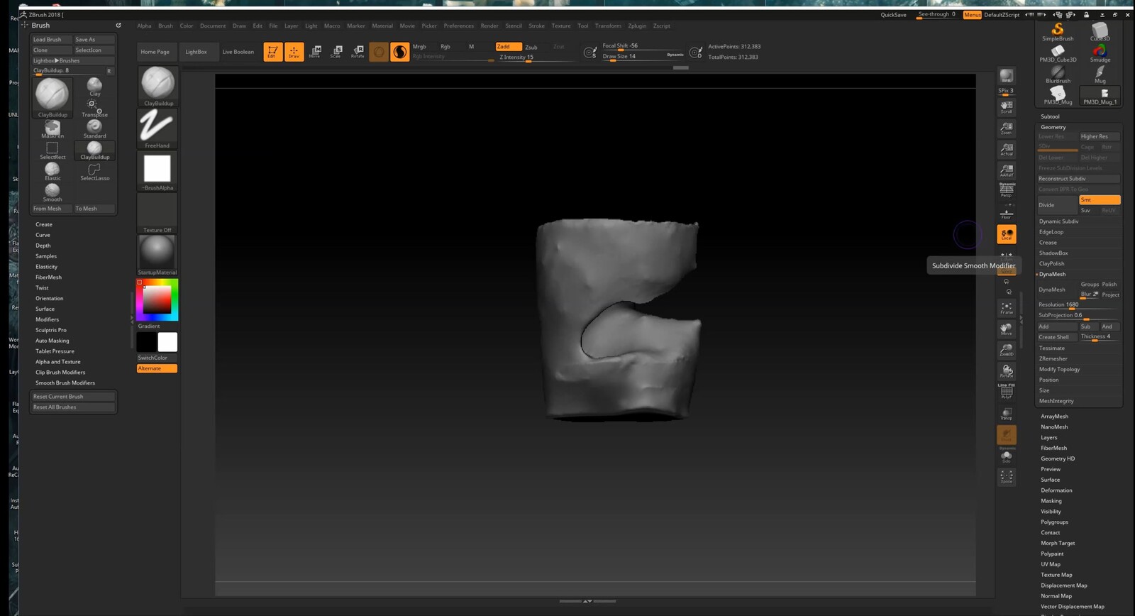 ZBrush cleanup of mesh -&gt; To Export for Houdini