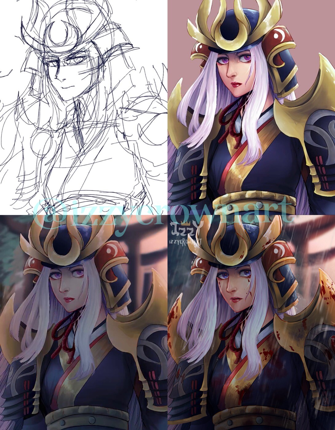 Artstation Freya Raven Shogun Mobile Legends Fanart Neelam Ayuningrum Freya raven shogun skin trailer. artstation freya raven shogun