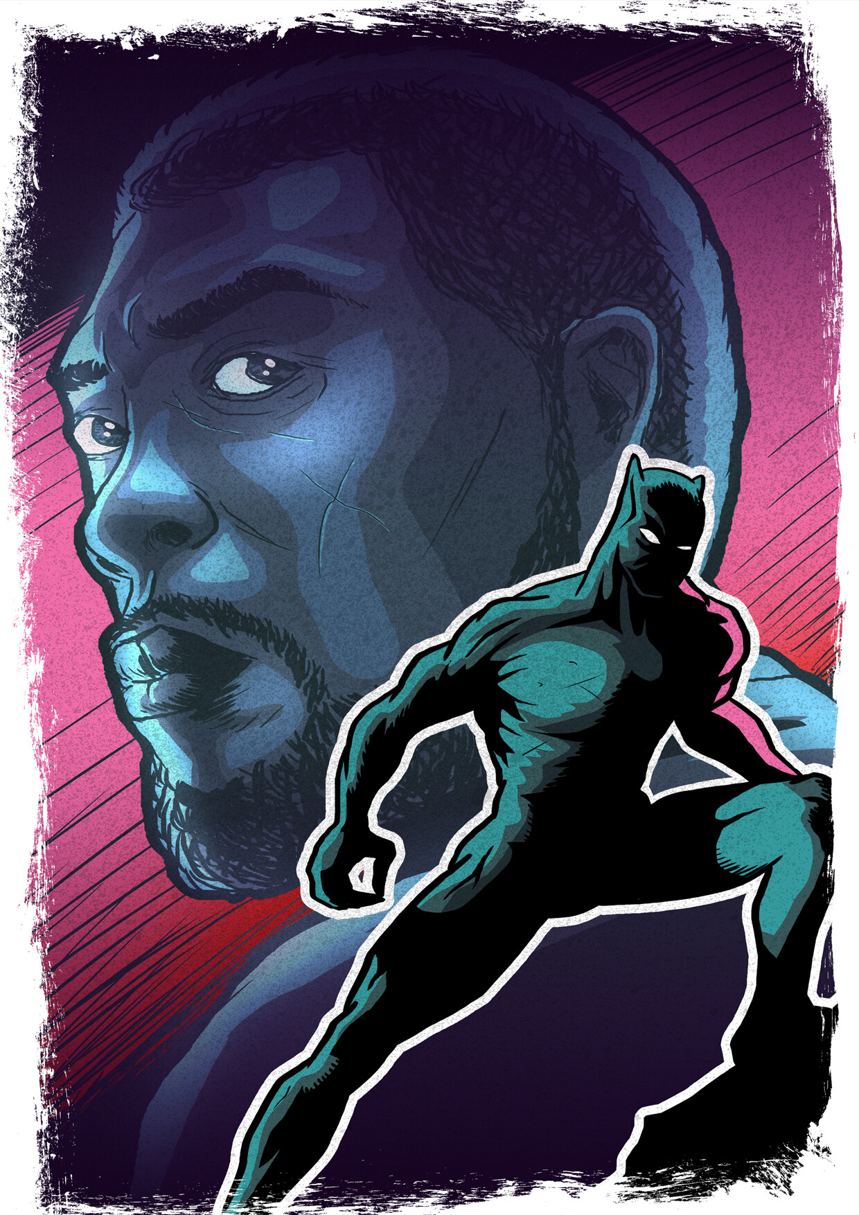 ArtStation - Tribute to CHADWICK BOSEMAN