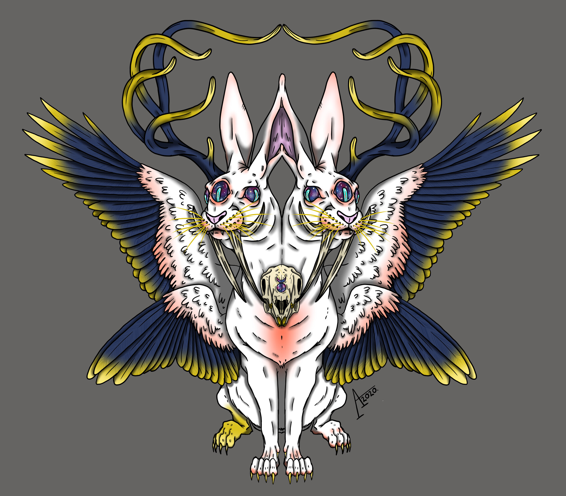 ArtStation The Horned God Rabbit
