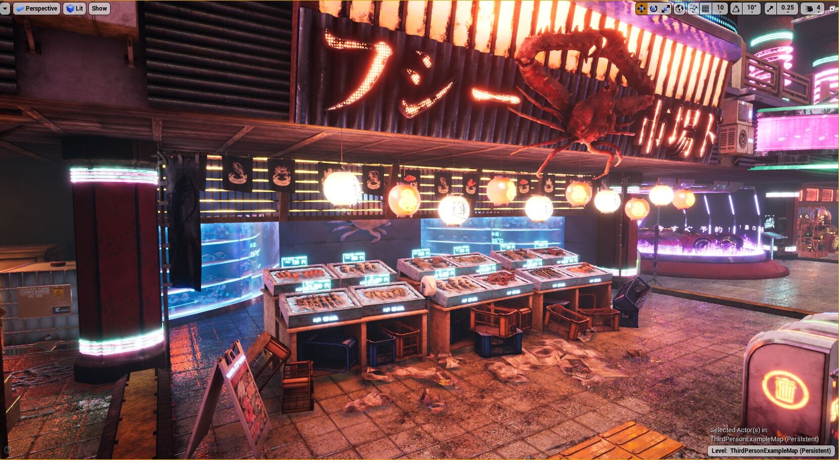 ArtStation - Japanese Cyberpunk Bar