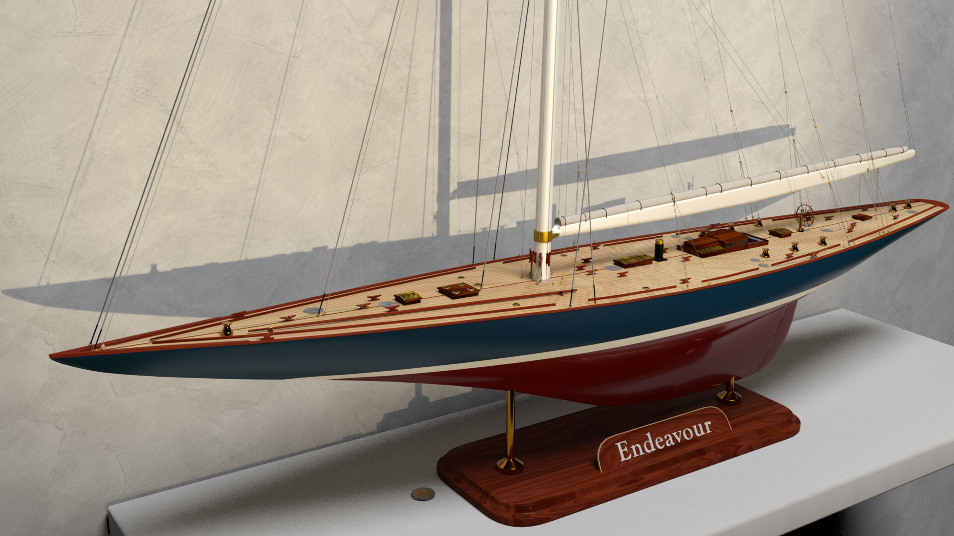 artstation j class endeavour yacht