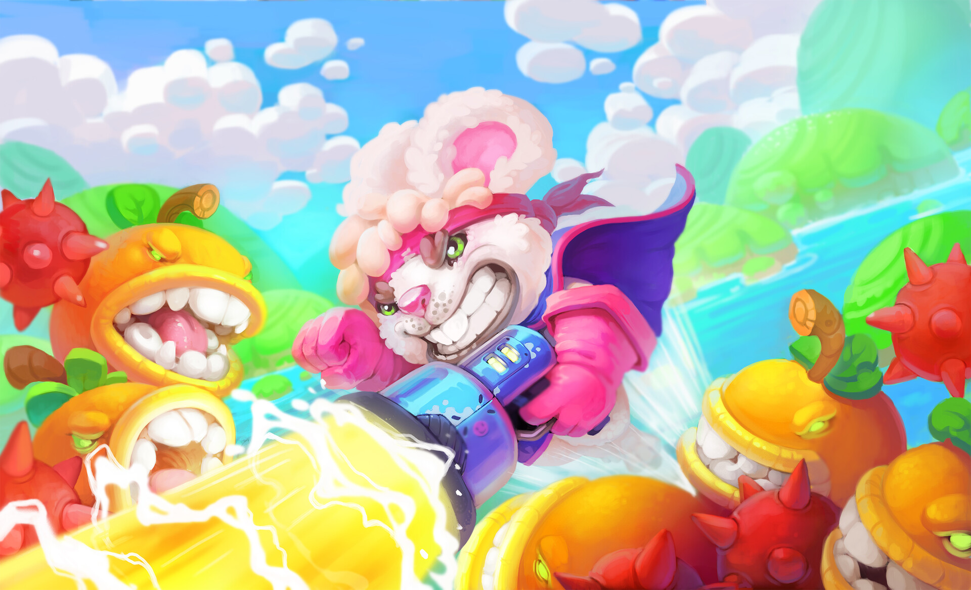 ArtStation Funny Bunny Gun assets