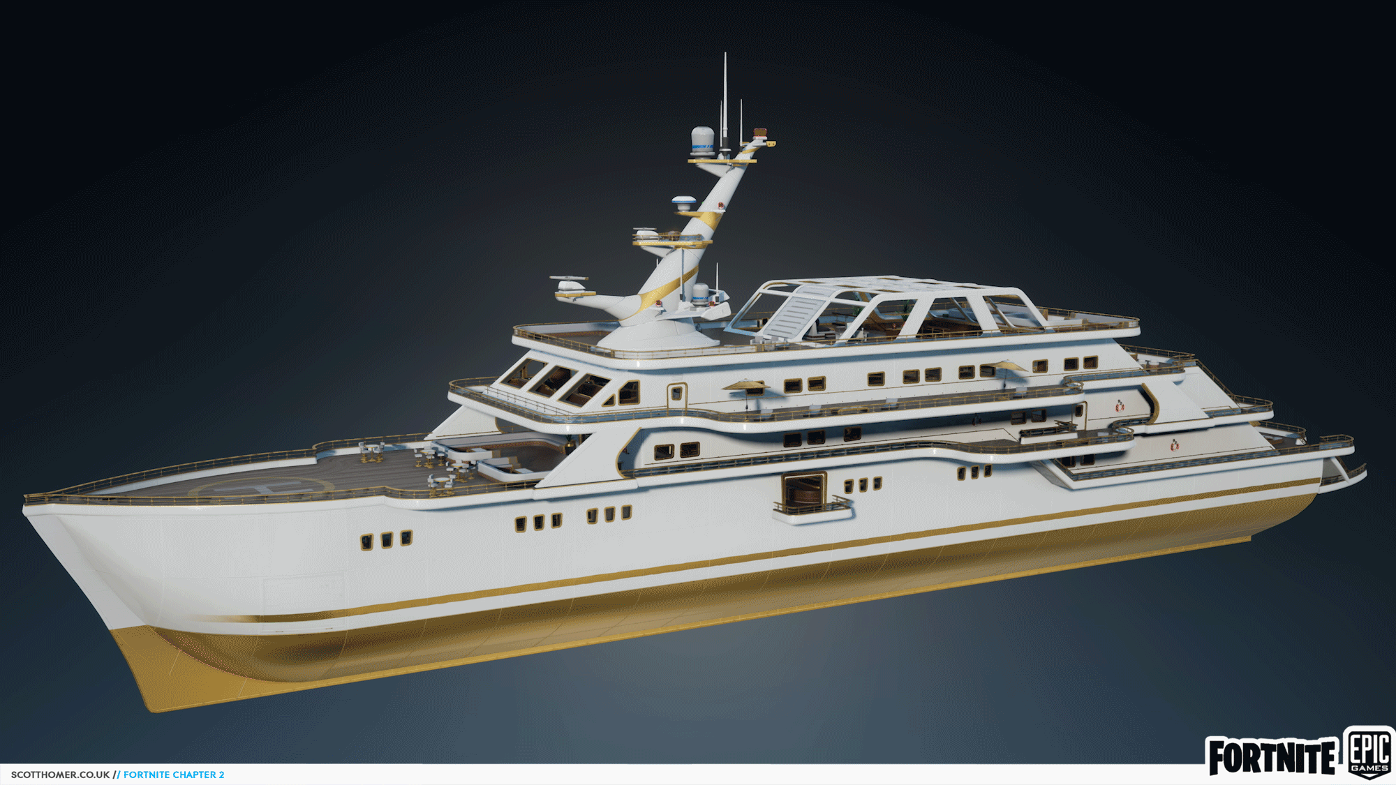 Fortnite Chapter 2 Season 2 The Yatch Artstation Fortnite Chapter 2 Season 2 The Yacht Scott Homer