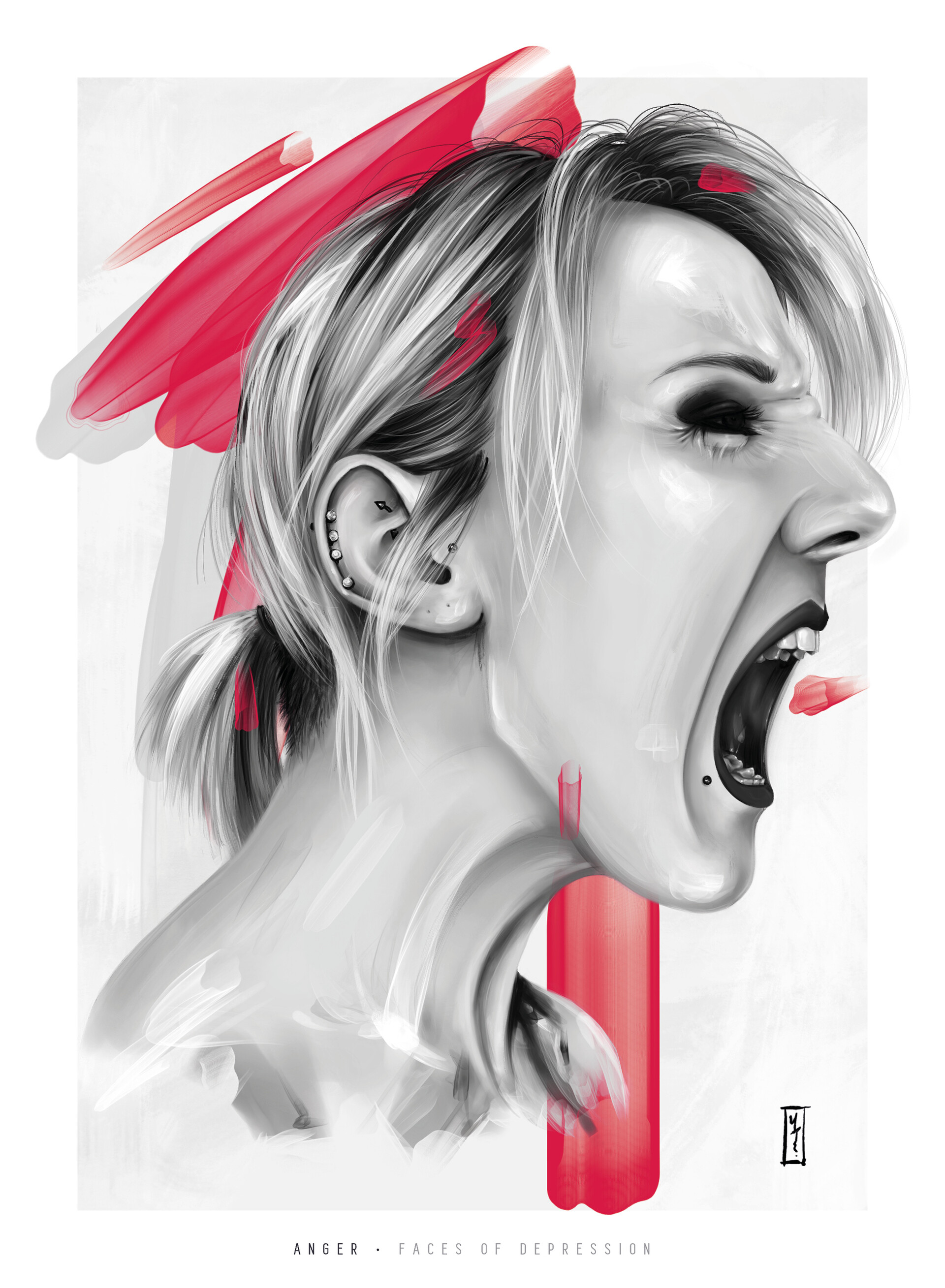 Artstation These Are My Faces Of Depression Yasmin Toyah Cull Artstation These Are My Faces Of Depression Yasmin Toyah Cull