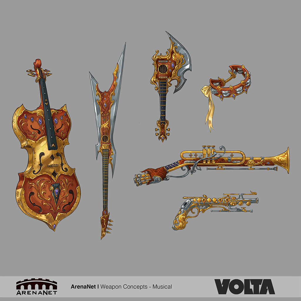 ArtStation Guild Wars 2 Weapon Concepts