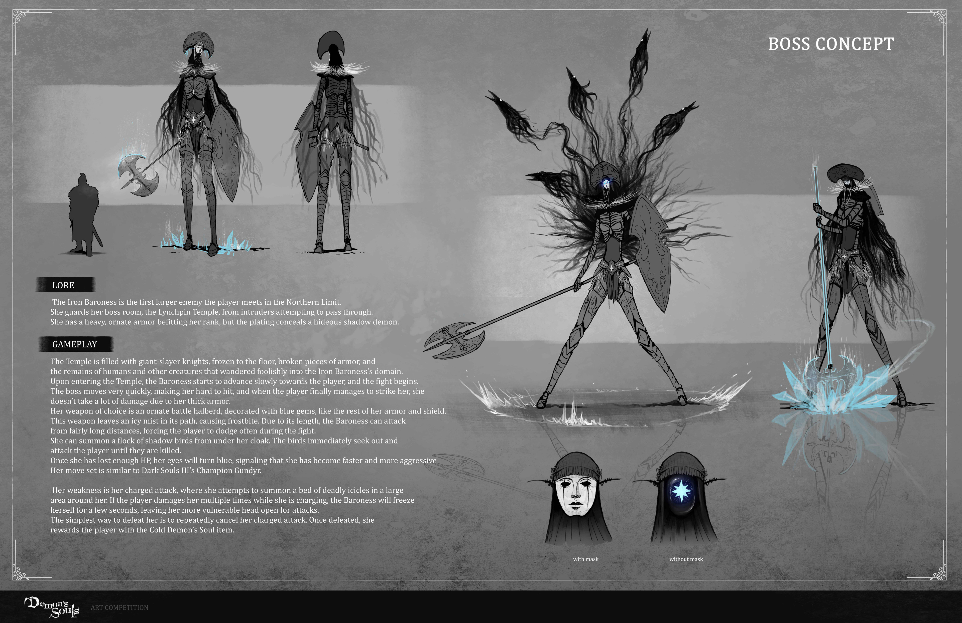 Artstation Demon S Souls Sixth Archstone Art Competition Titanilla Pizvor