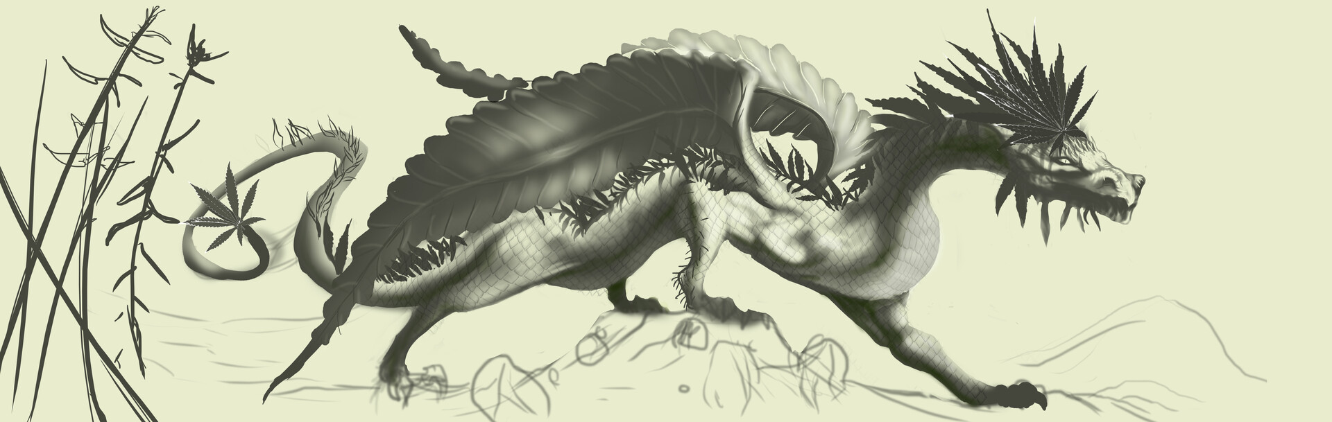 ArtStation weed dragon