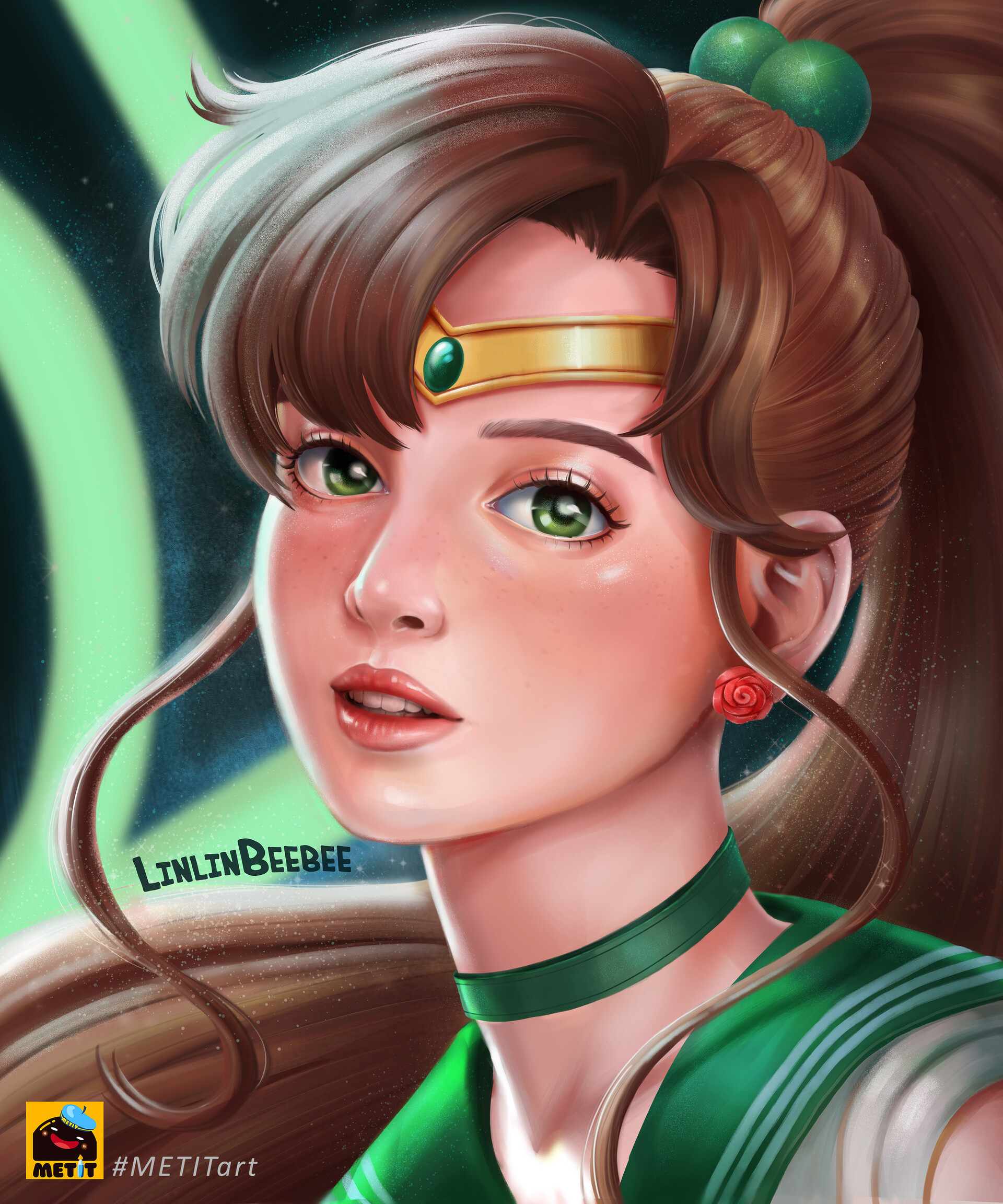 Artstation Sailor Jupiter Fanart Linlinbeebee Art Using my henshin ribbon series to make these cool little lockscreens for your phone! sailor jupiter fanart linlinbeebee art