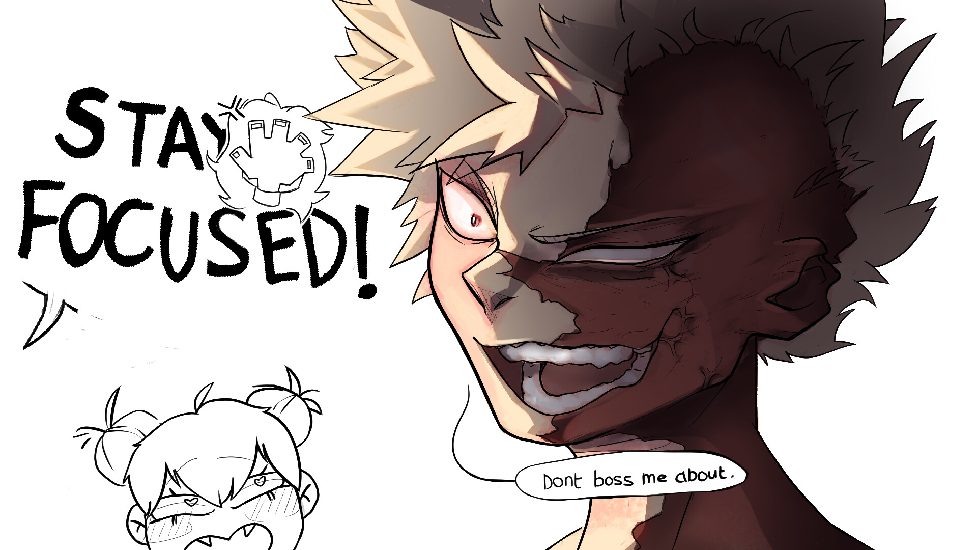 Nerdyone Art Villain Bakugou Photoshop Edition
