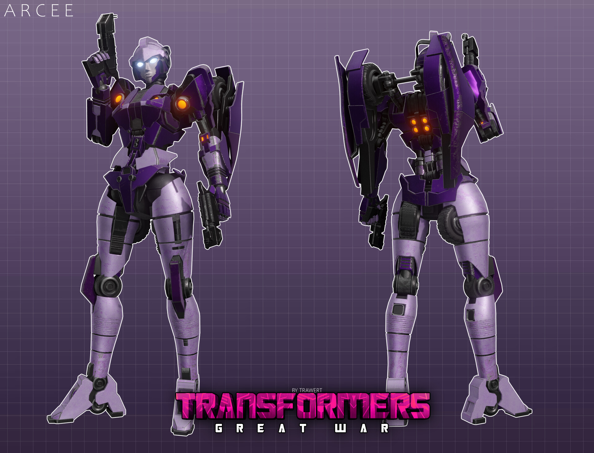 GLARSON TRAWERT TRANSFORMERS GREAT WAR ARCEE TF3D