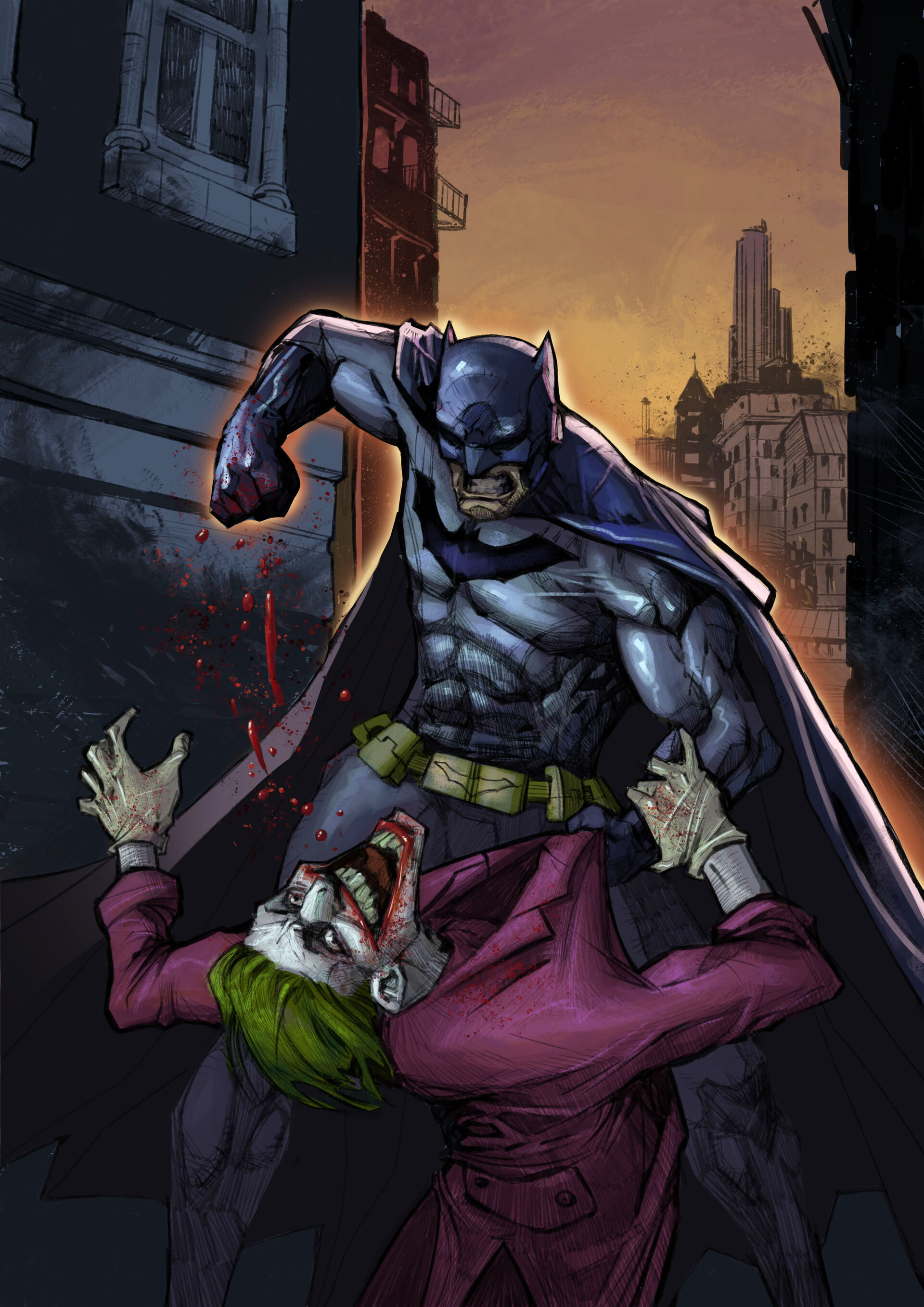 Artwork Batman Vs Joker Comic - K0nem