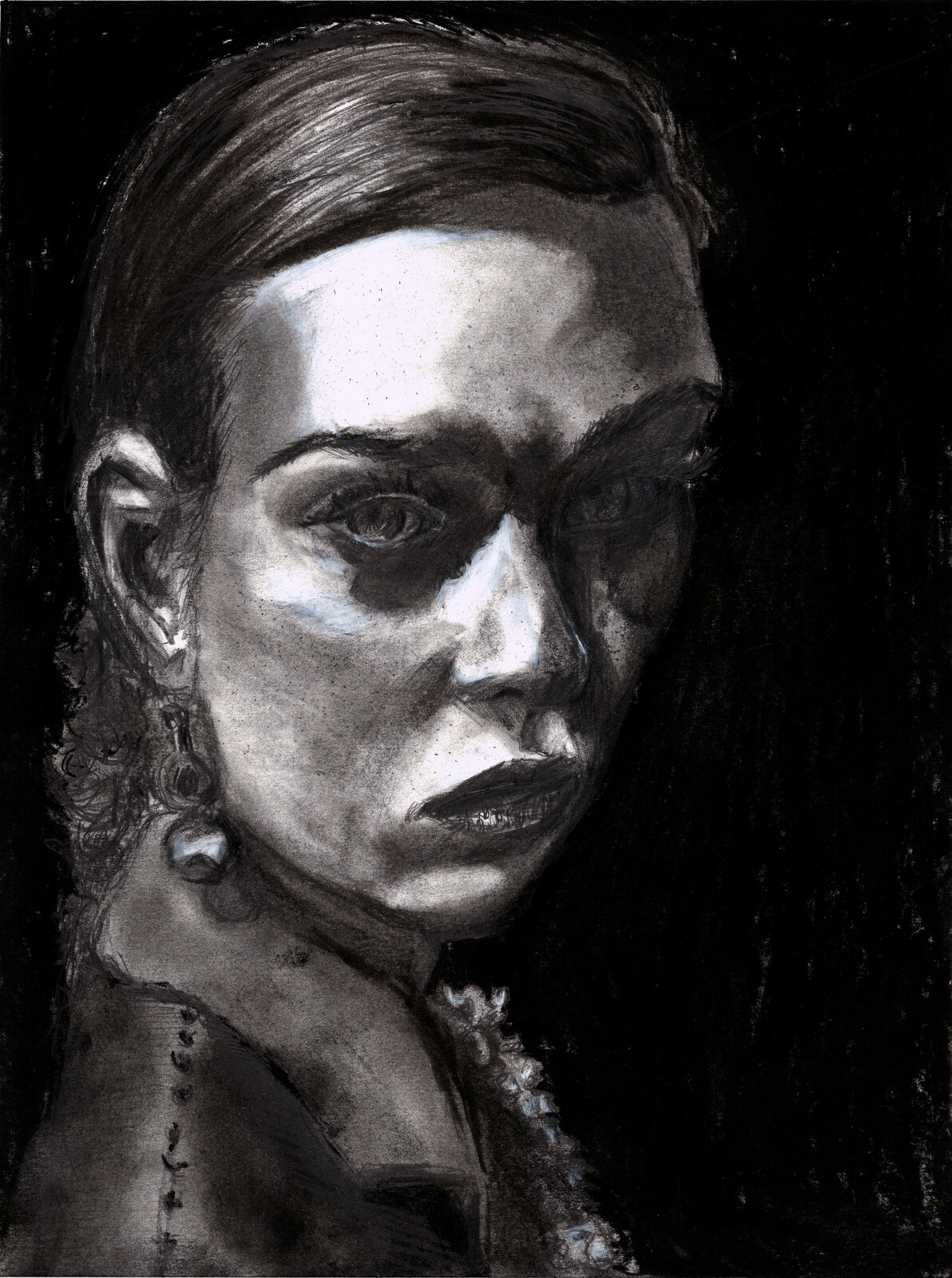 Charcoal + Pencil 