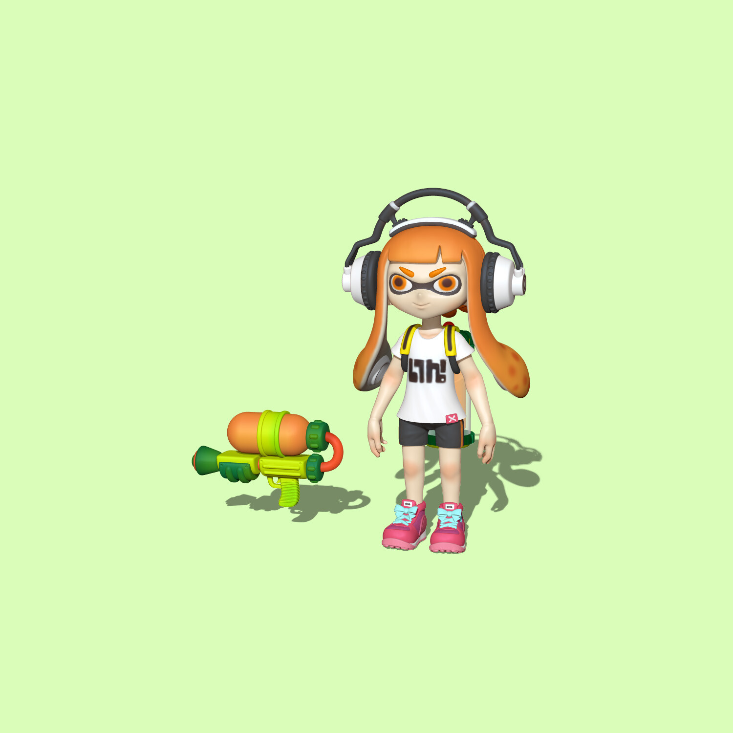 Li Lin 任天堂喷射战士splatoon 乌贼娘练习