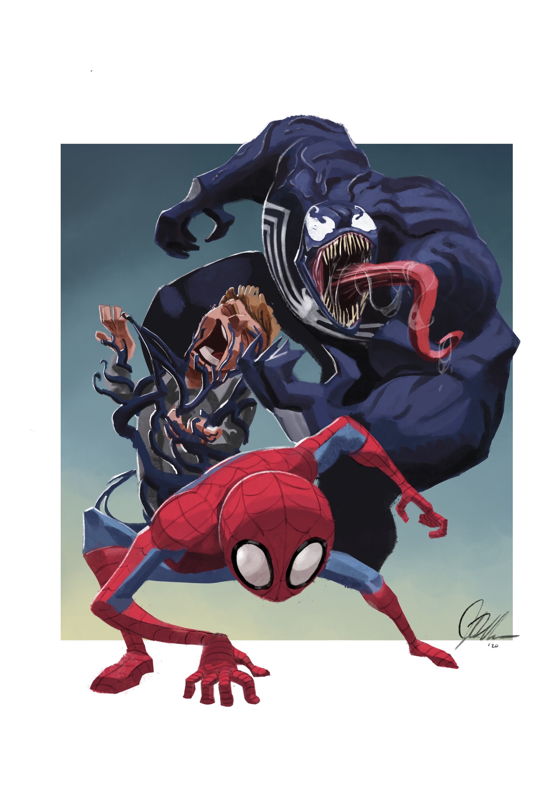 ArtStation - Spiderman vs. Various Villains Poster Series