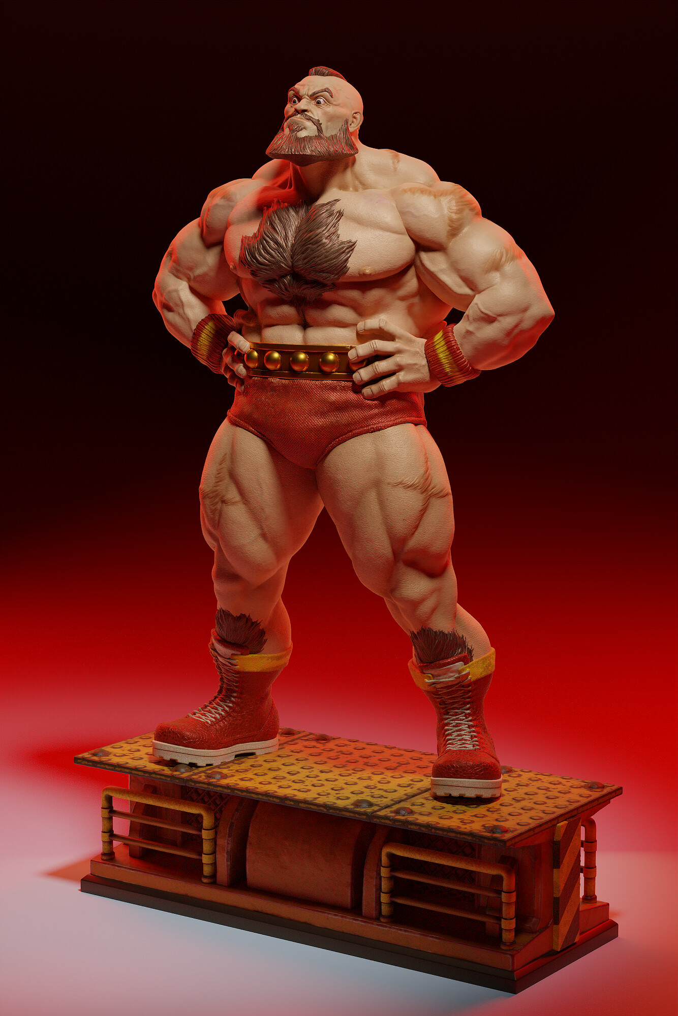 Street Fighter Zangief Statue by Pop Culture Shock
