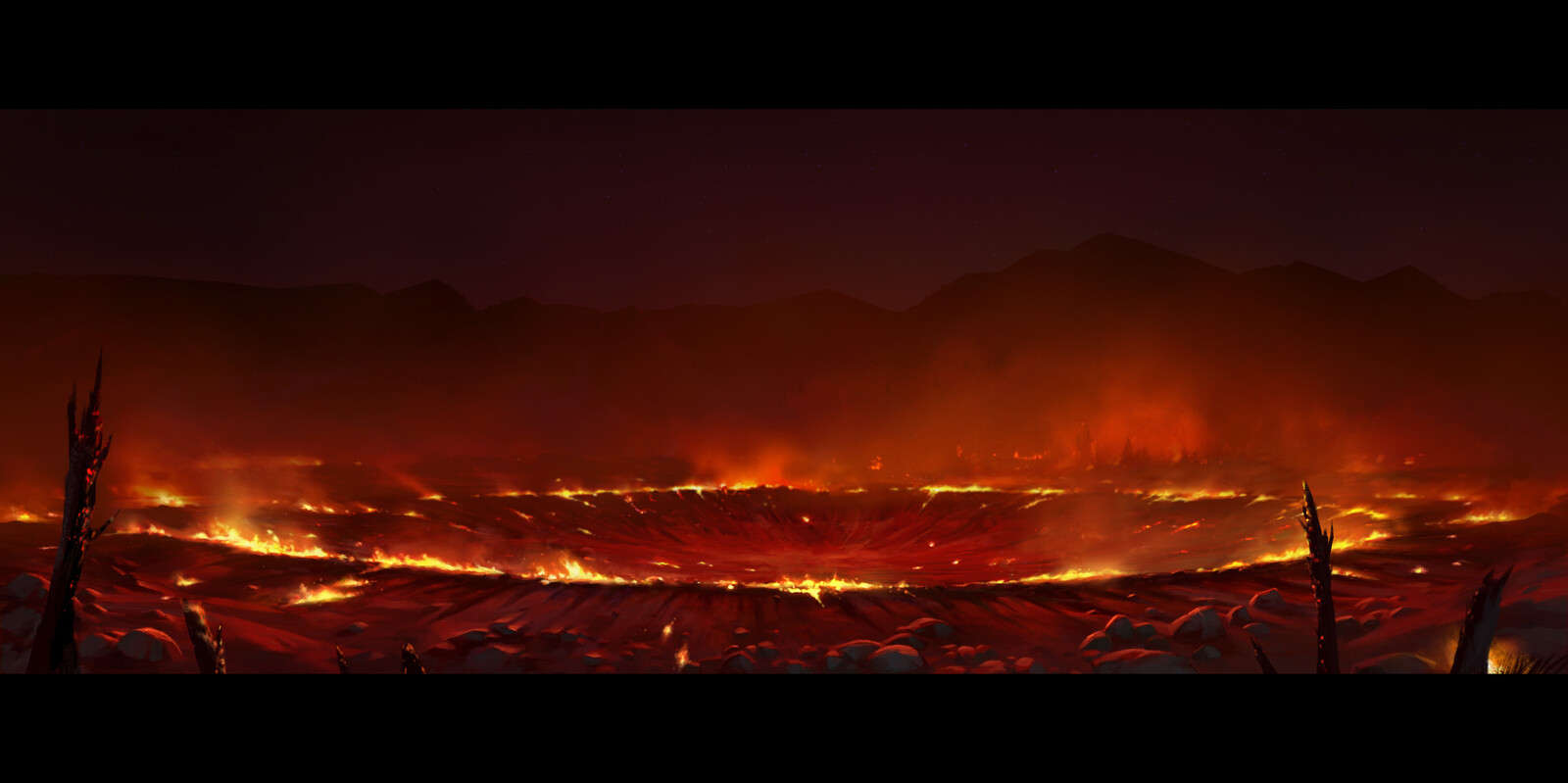 mattepainting, collaboration with Kevin Moran
