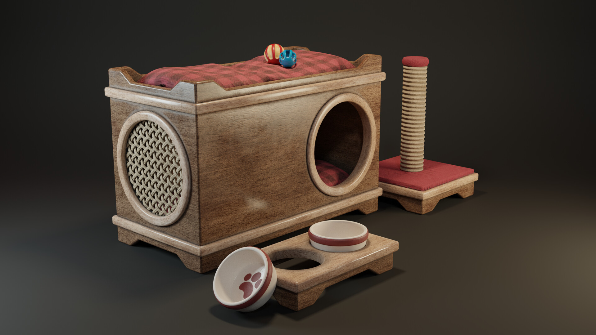 artstation cat house mesut can kaptan