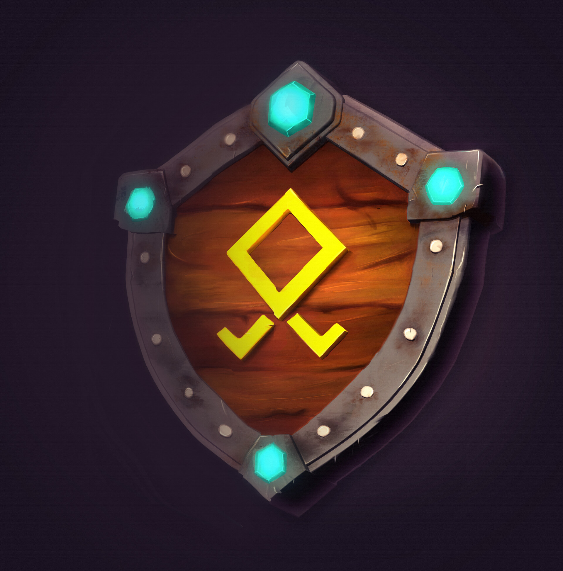 ArtStation - Магический щит с защитной руной