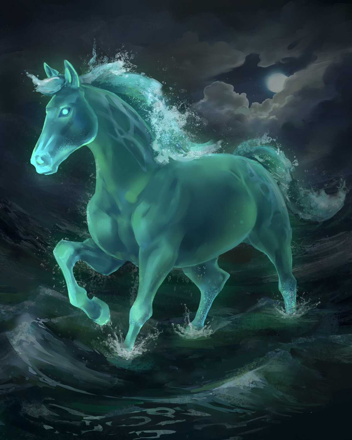 ArtStation Kelpie water horse