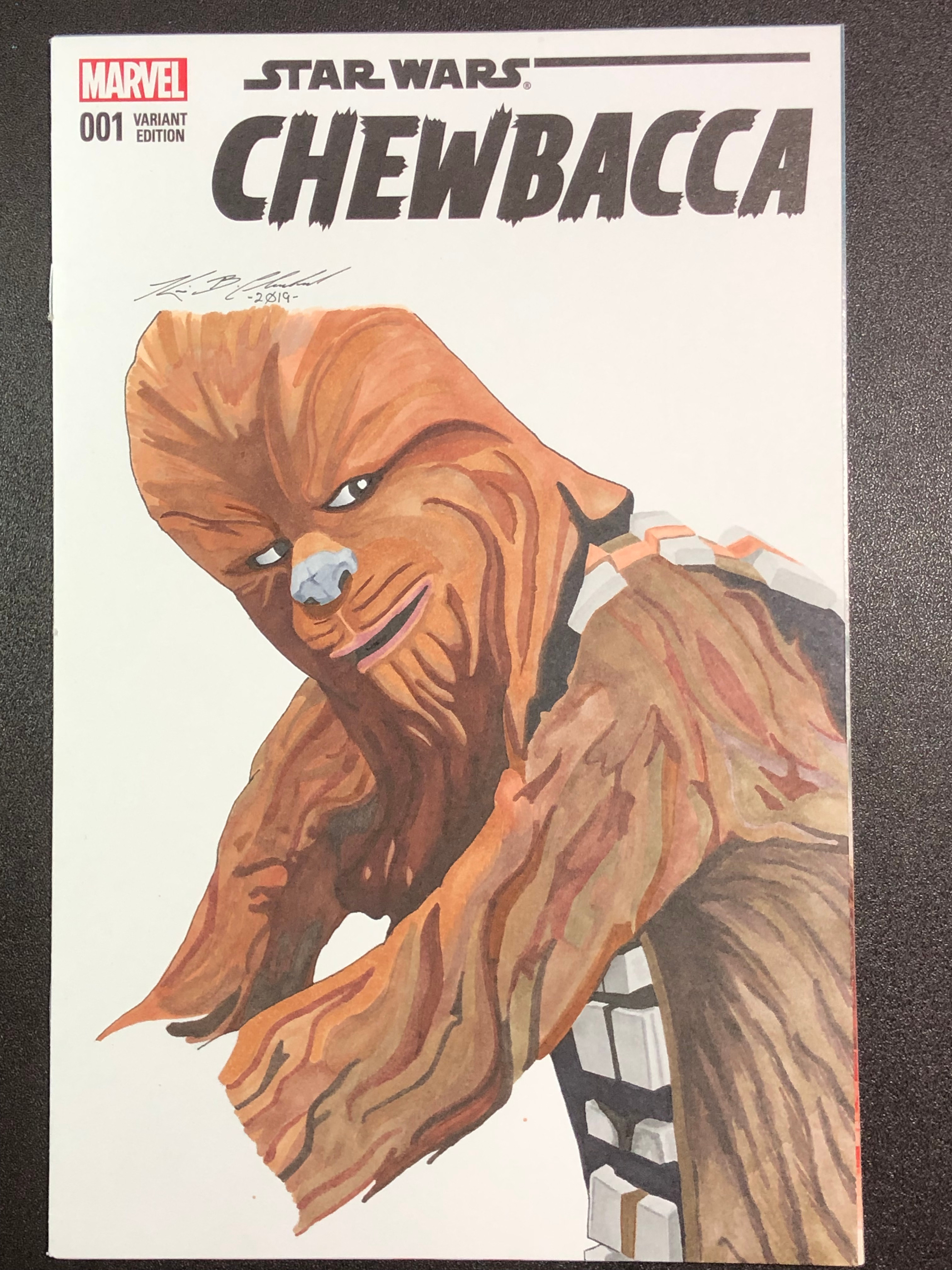 Comic cover art - animated Chewbacca