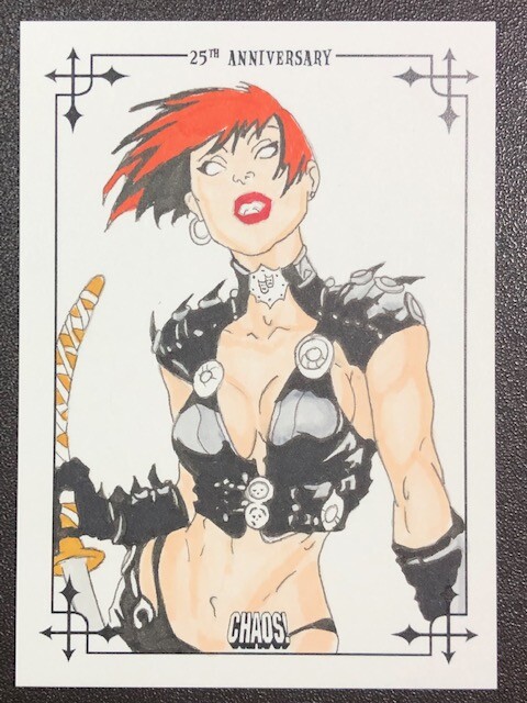 Dynamite Entertainment officially licensed CHAOS! comics 20th Anniversary trading cards