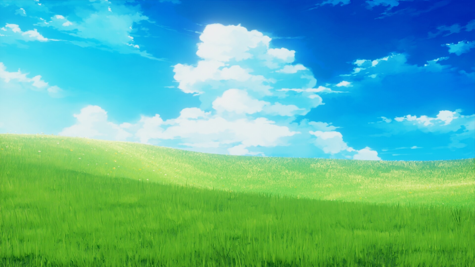 ArtStation - Anime Grass field
