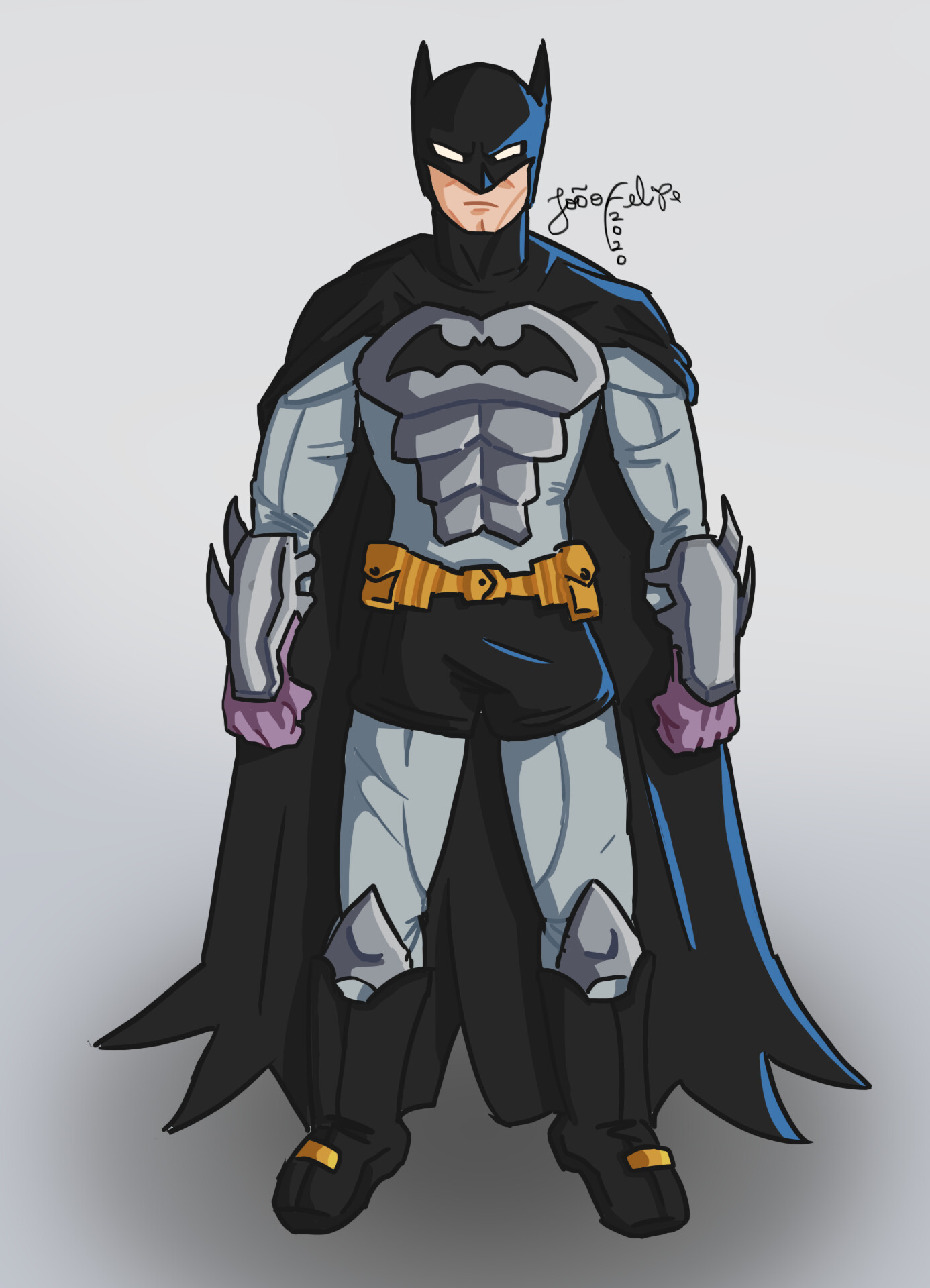 ArtStation - First suit of Batman, REdesign