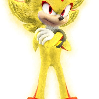 ArtStation - Super Sonic, Tails and Knuckles 💎 Super Team Sonic Poster - Sonic the Movie 2