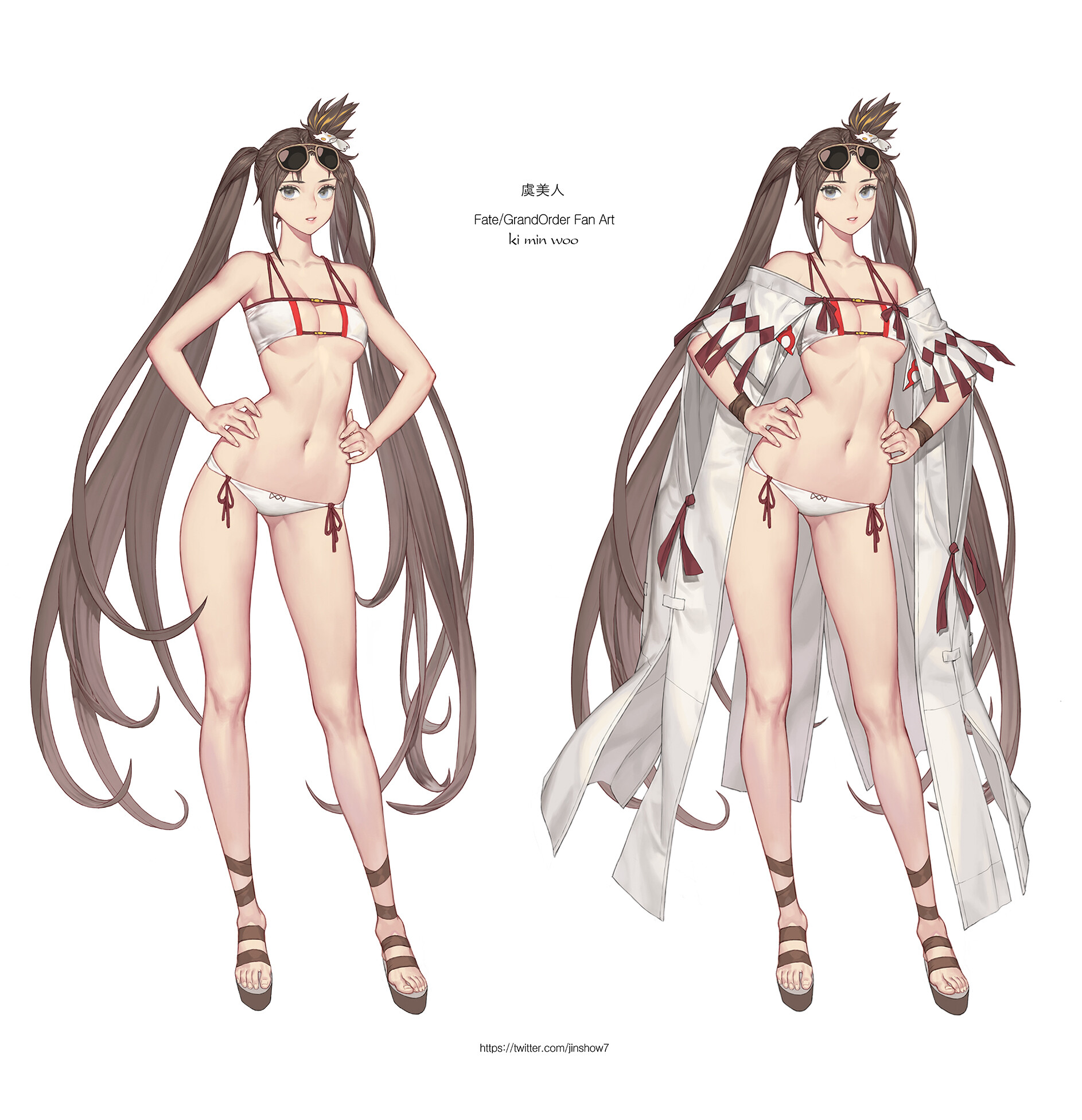 Artstation Fgo 虞美人 水着 Ki Minwoo