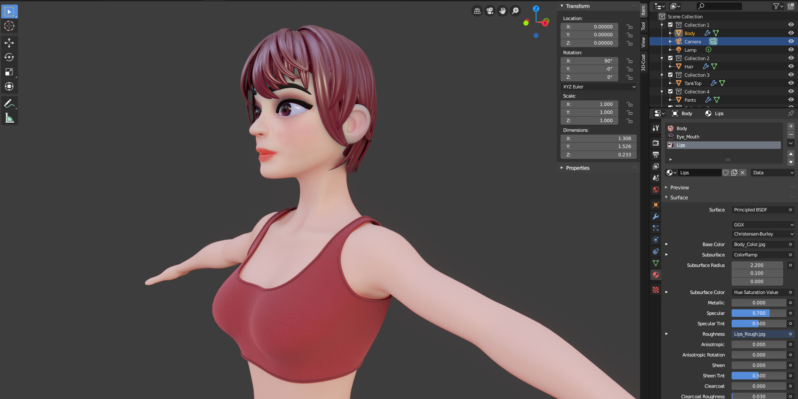 3d Store Zbrush And Blender Character Models Download Stylized Character Girl Alice