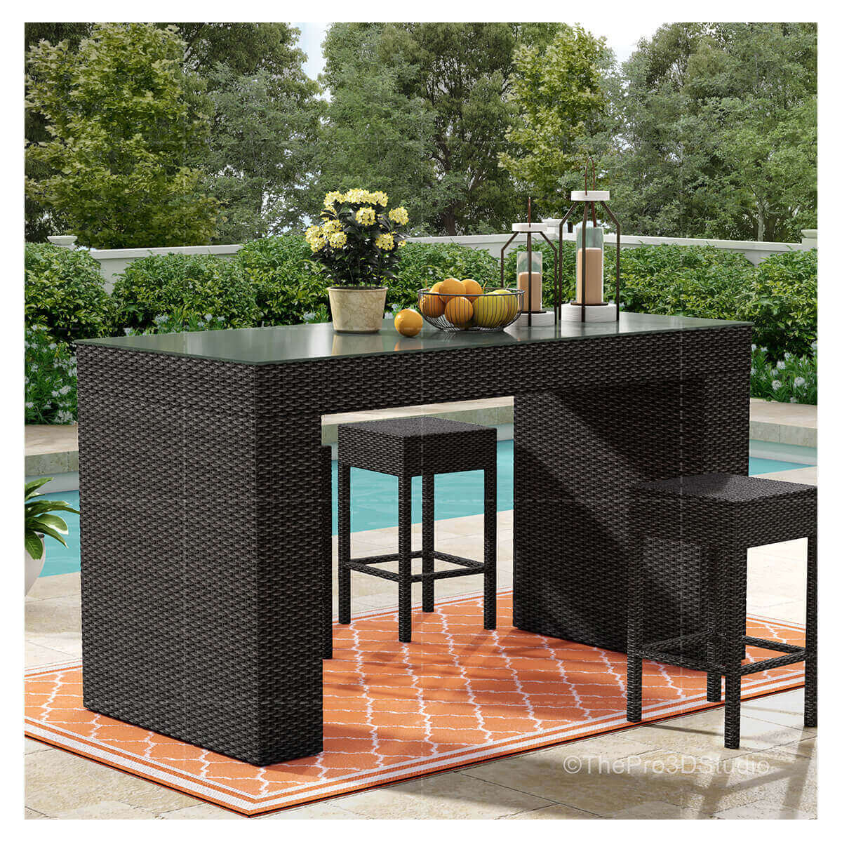 Sushmita Roy Bar Table 3D Model