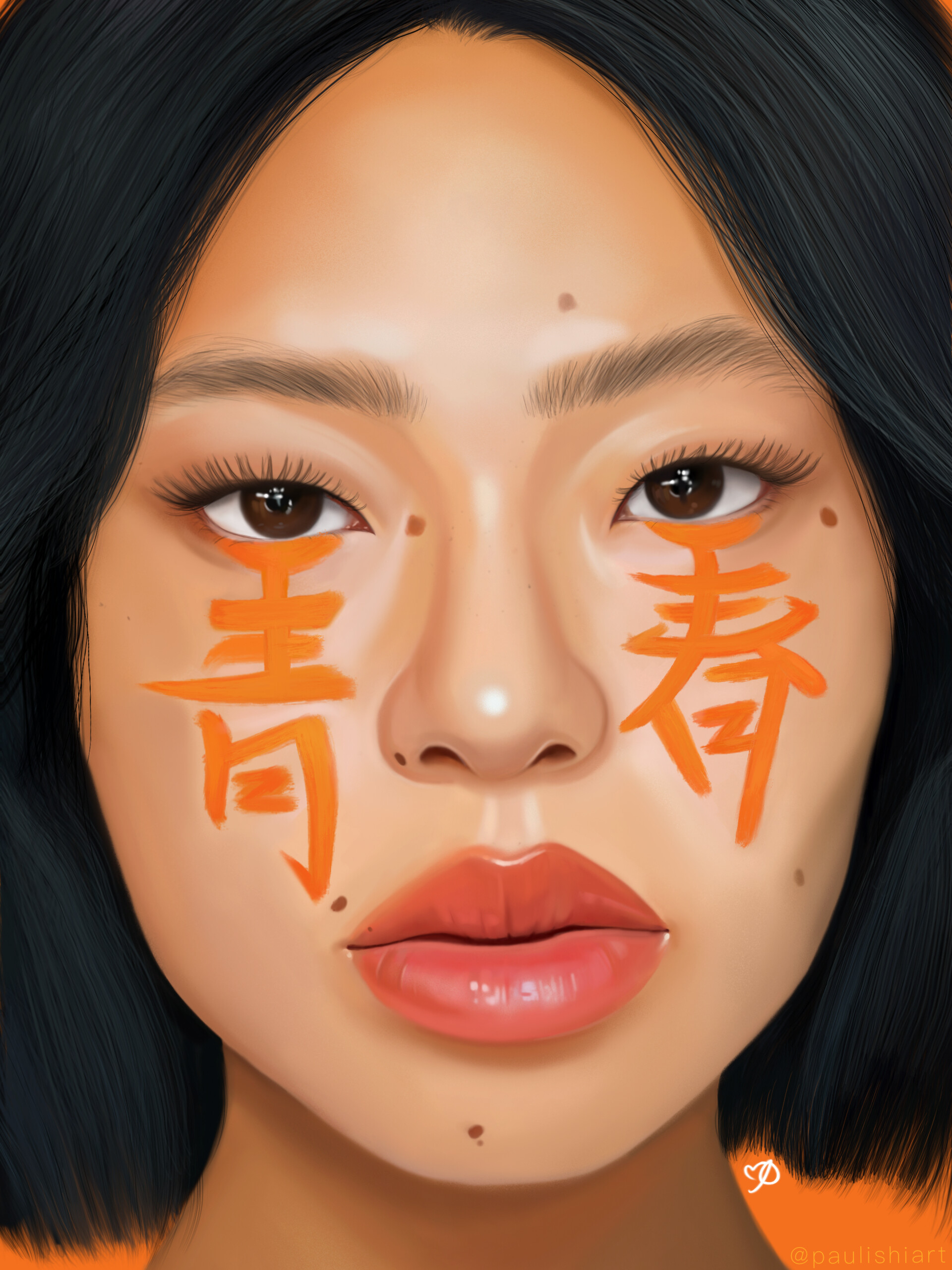 ArtStation 🈶Girl in orange🈷️