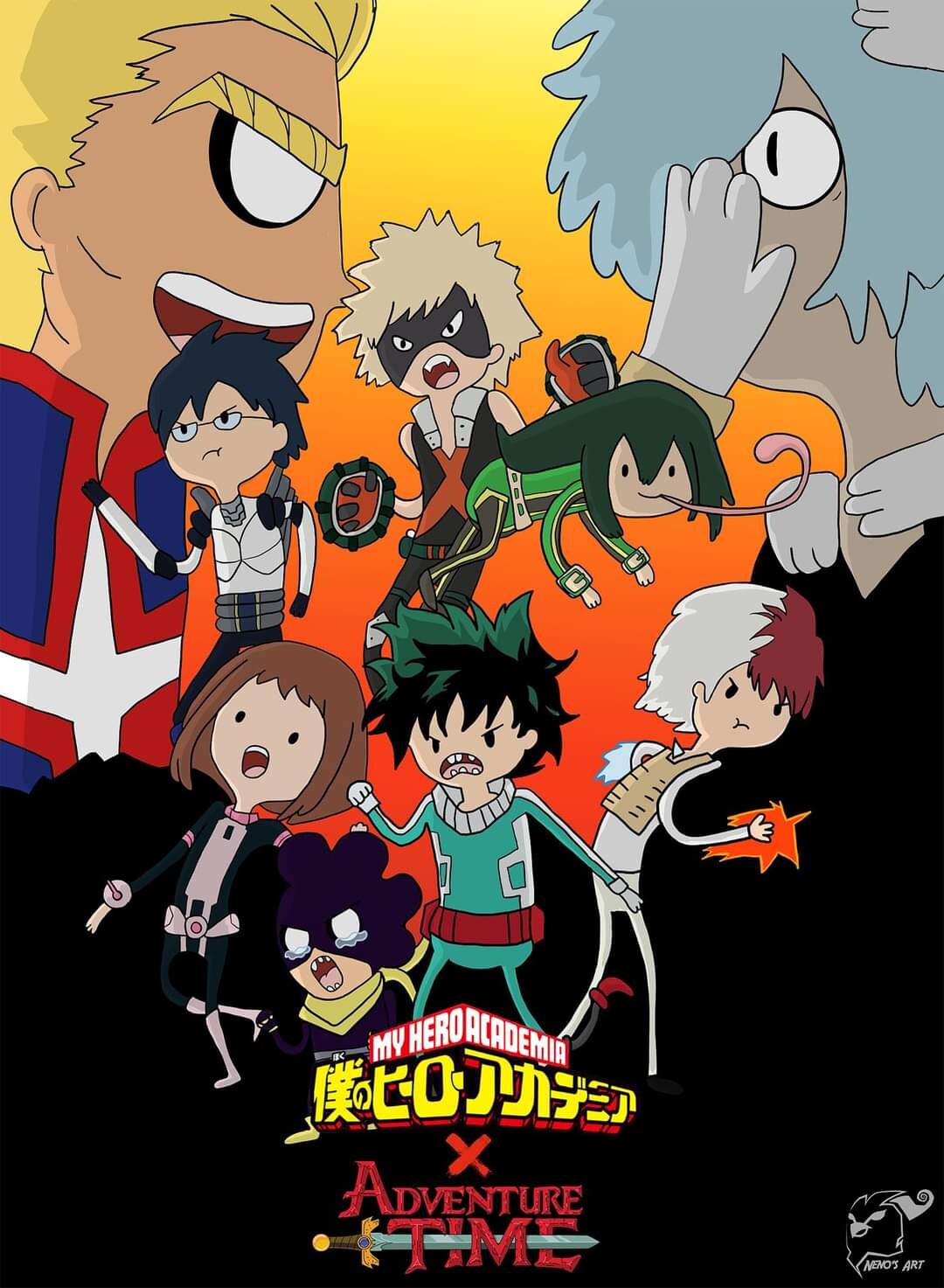 Artstation Bokono Hero Academy X Adventure Time