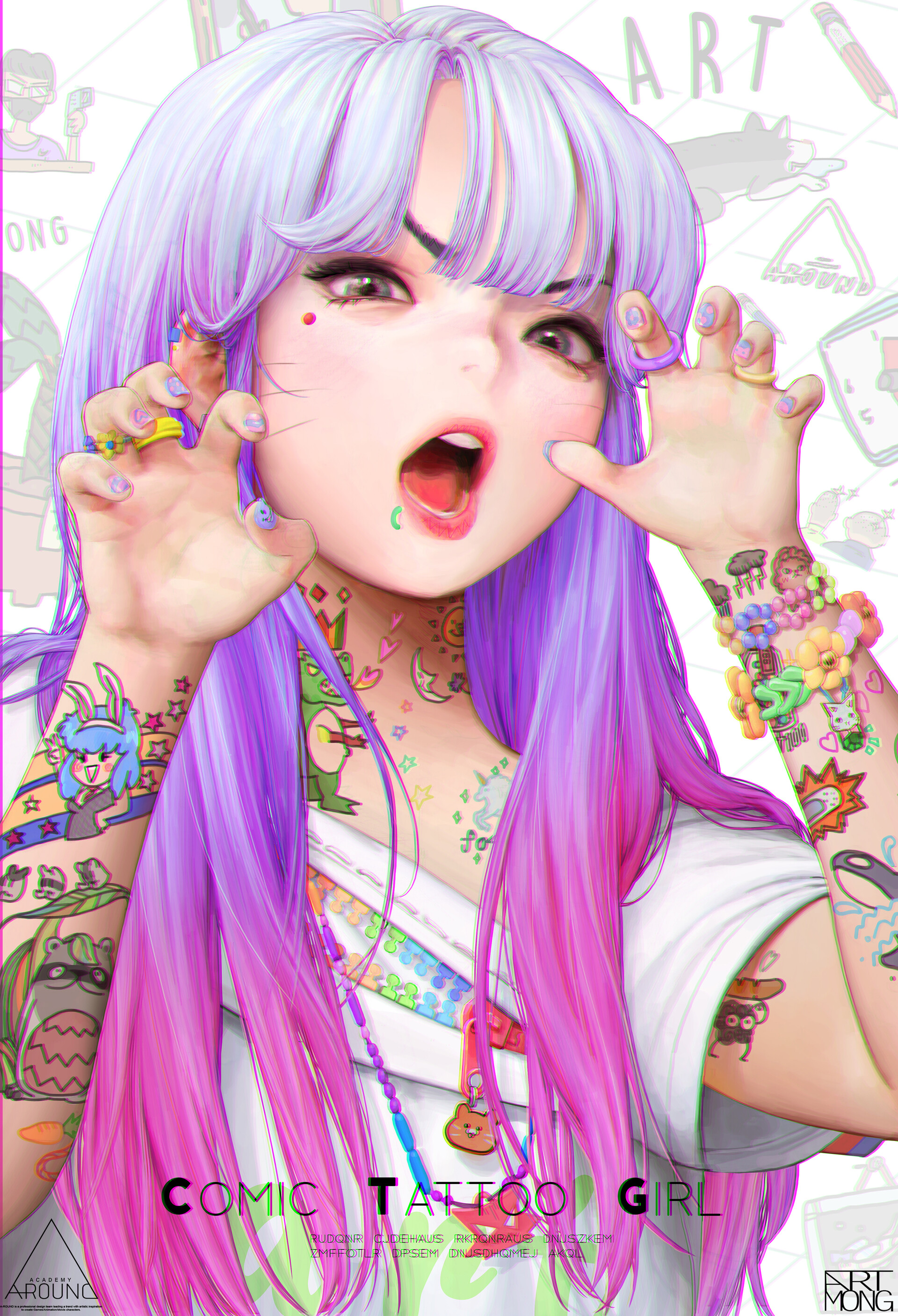 Anime art by ARTMONG. tatto