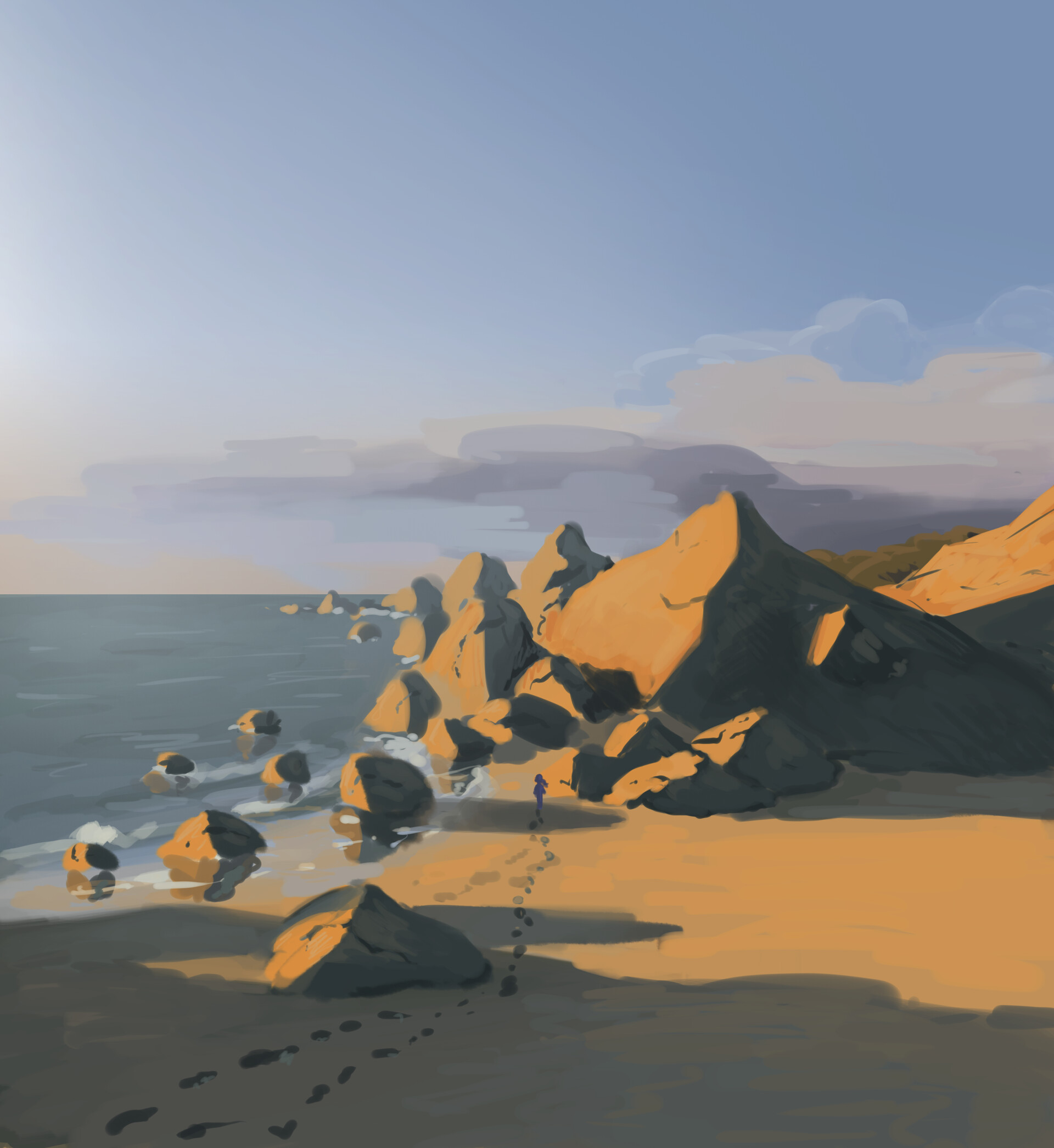 ArtStation - Beach study