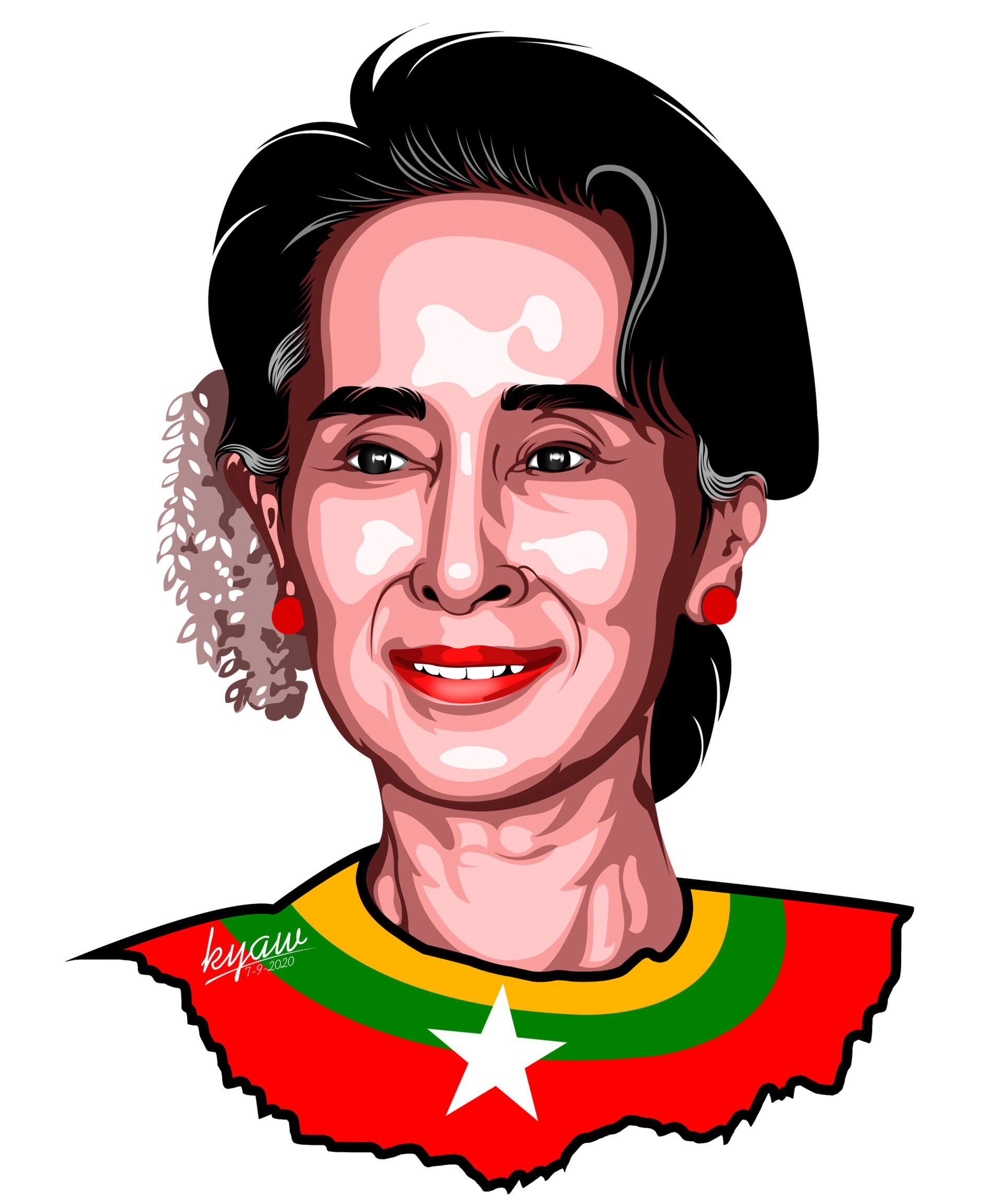 Artstation Aung San Suu Kyi Vector Portrait Kyaw Min Htet We provide a certificate of authenticity with all artworks. aung san suu kyi vector portrait kyaw