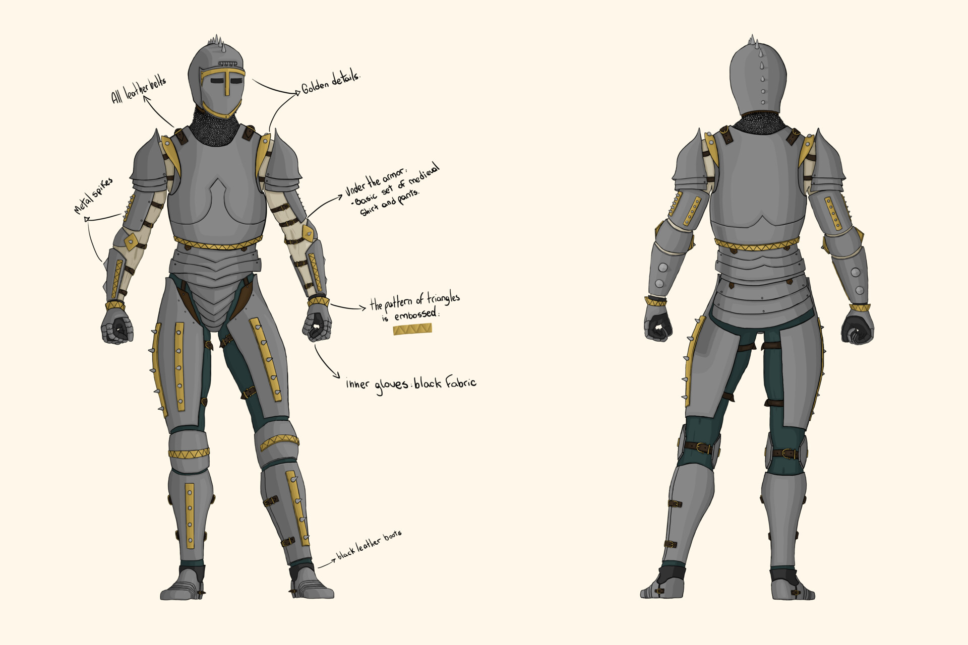 Belen Navone Armor Clothing Sets