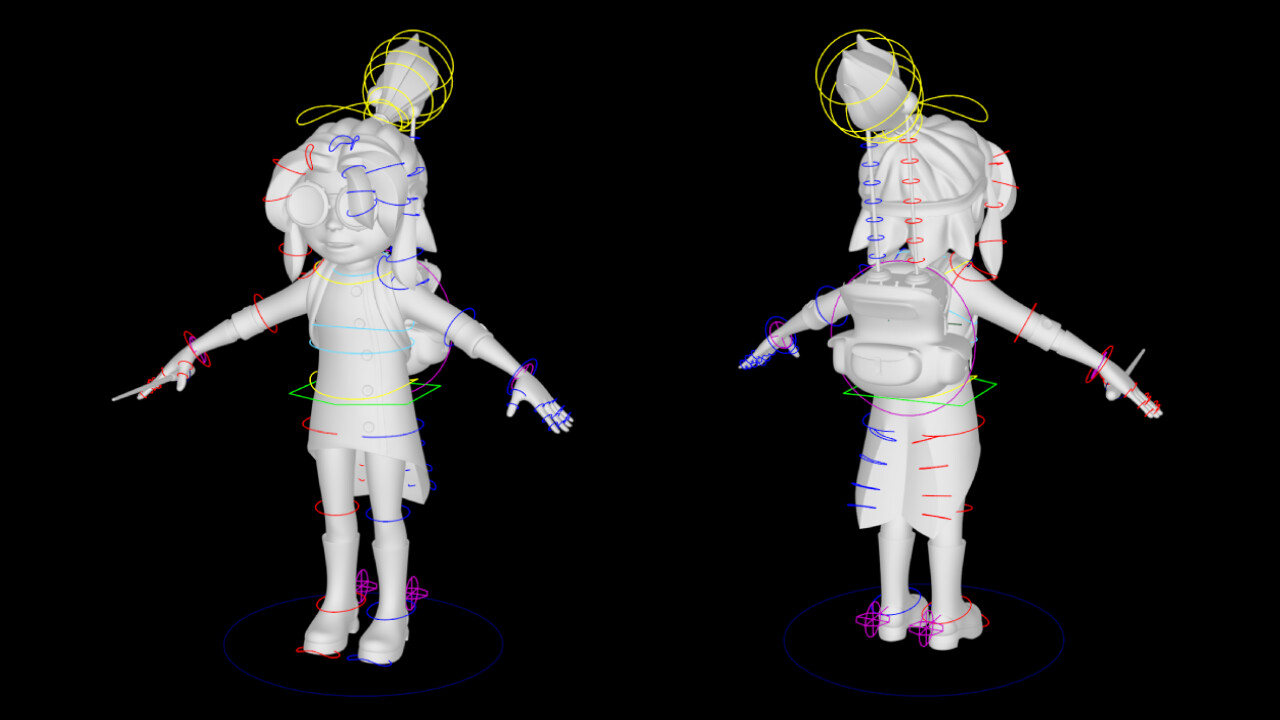 Control Setup for the Zap Character Rig