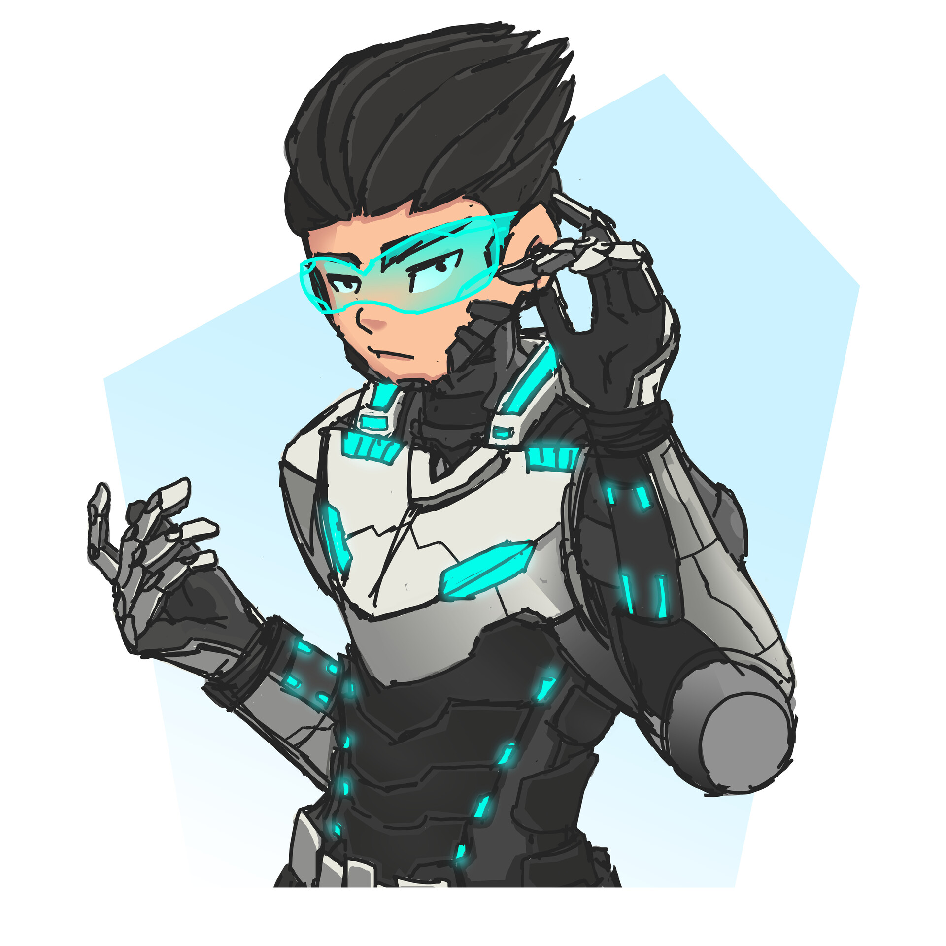 Artstation Ejen Ali Character X Cyber Suit N Uuroooll