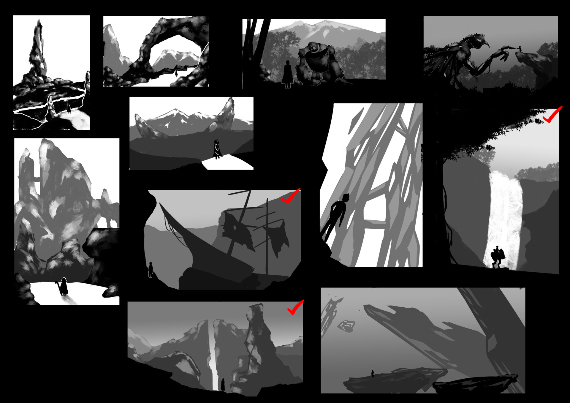 Artstation Notan Study Naqib Pauzi This video shows how to do a two value study. artstation notan study naqib pauzi