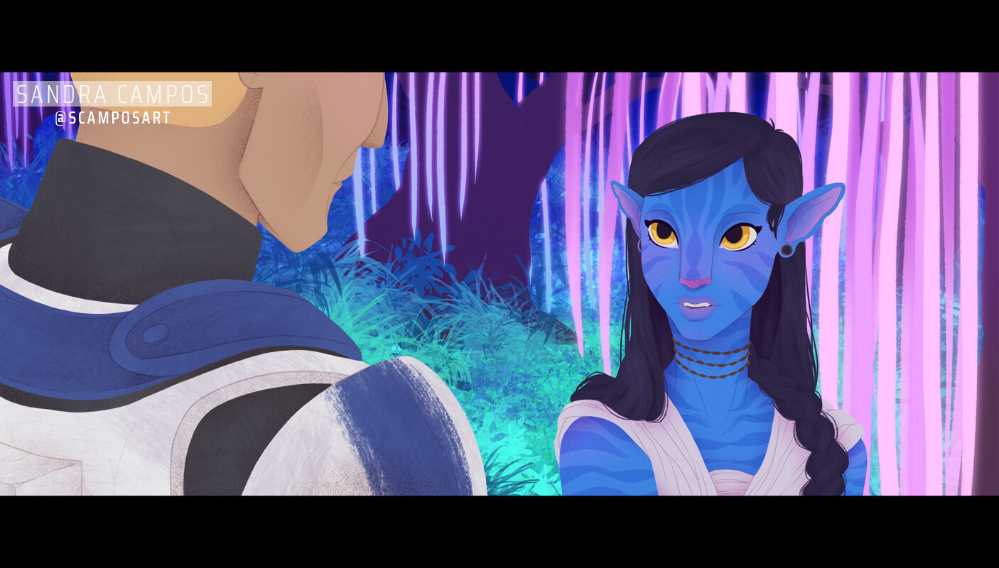Artstation Star Wars Avatar Crossover Sandra Campos