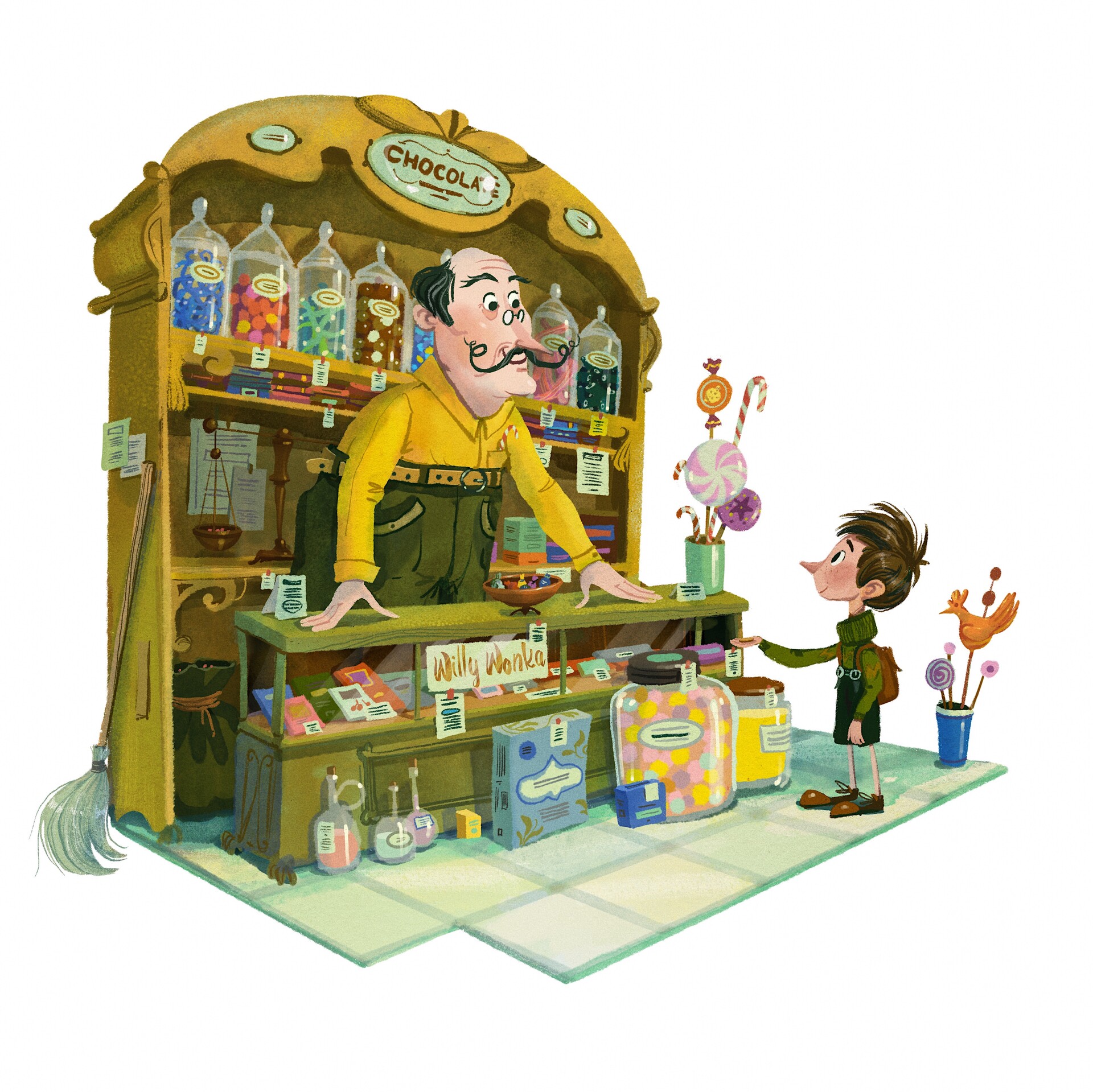 Chocolate shop factory toy