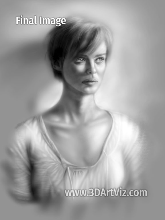 Portrait Study Digital Painting