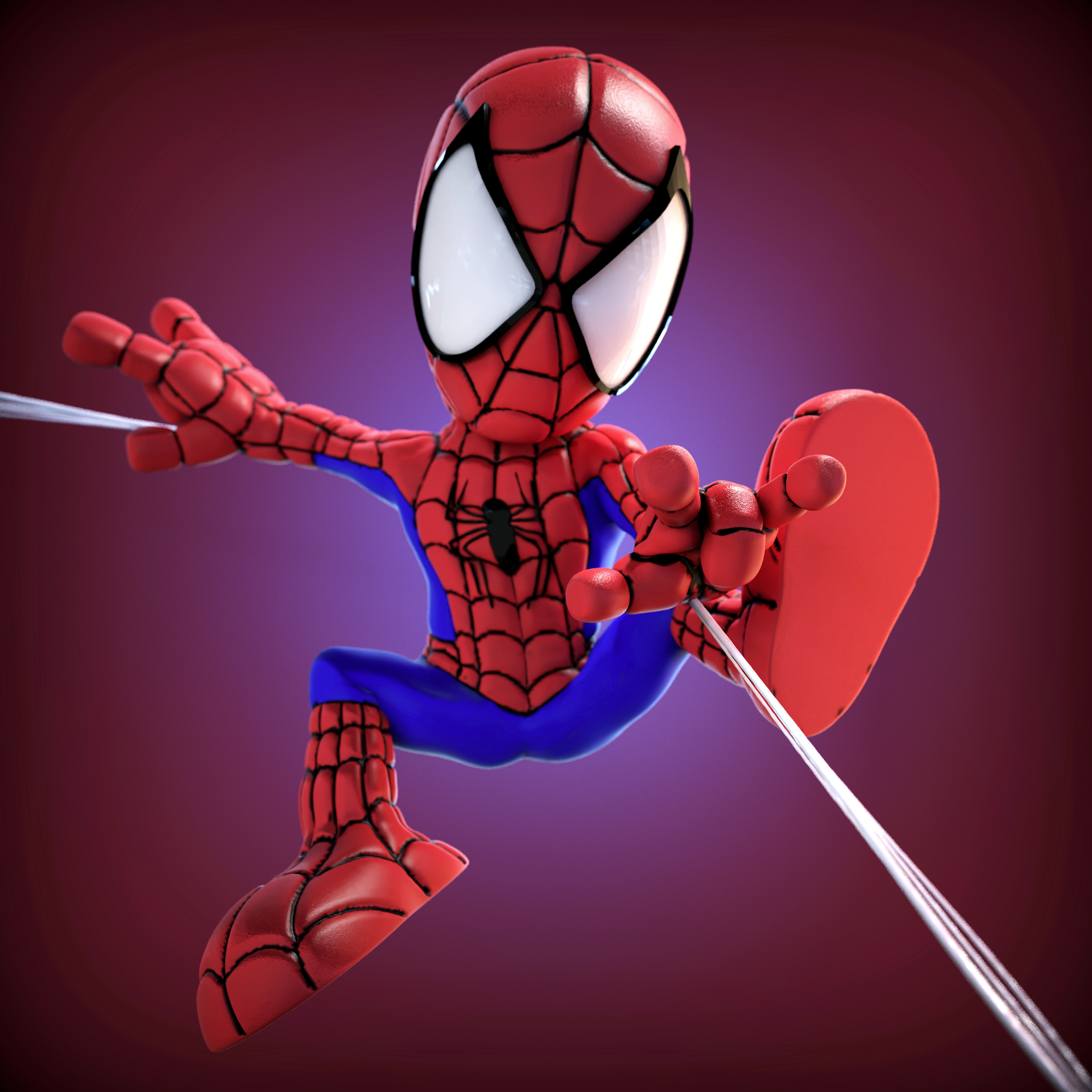 Artstation - Chibi-Style Spider-Man
