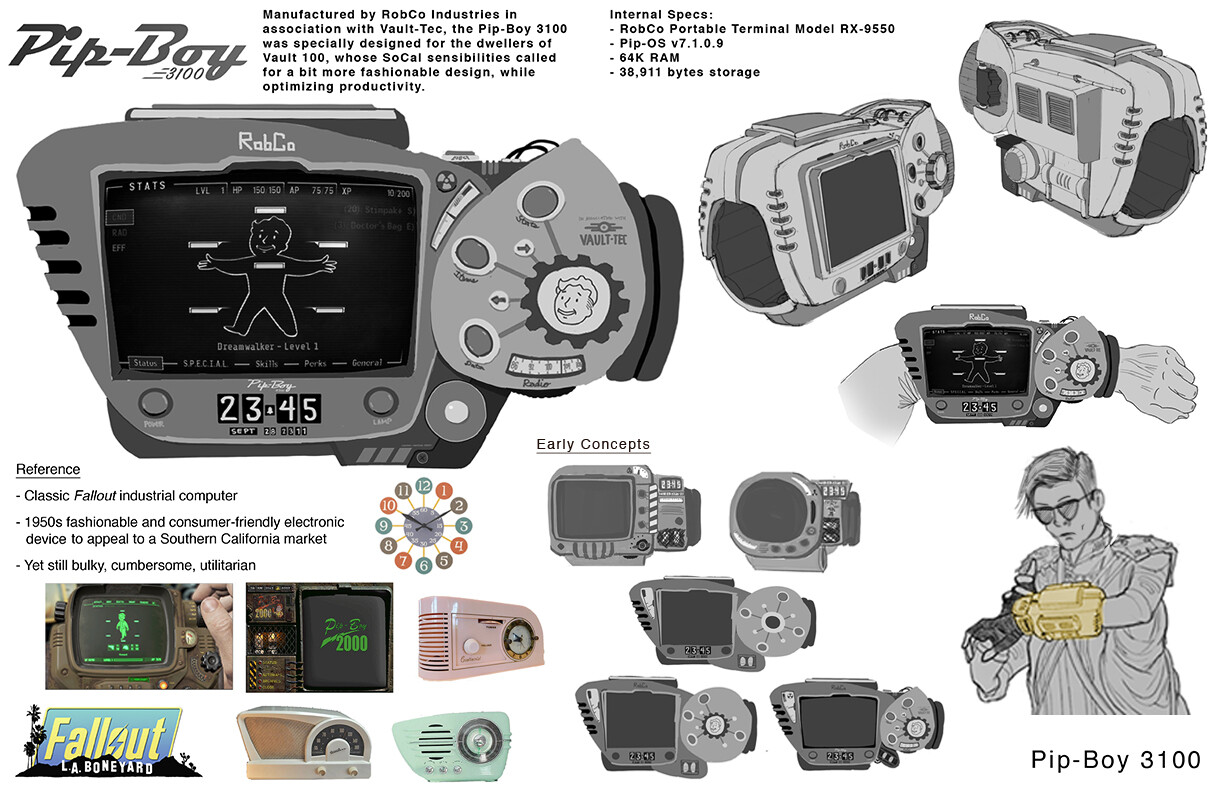 Robert Masucci Fallout L.A. Boneyard PipBoy 3100