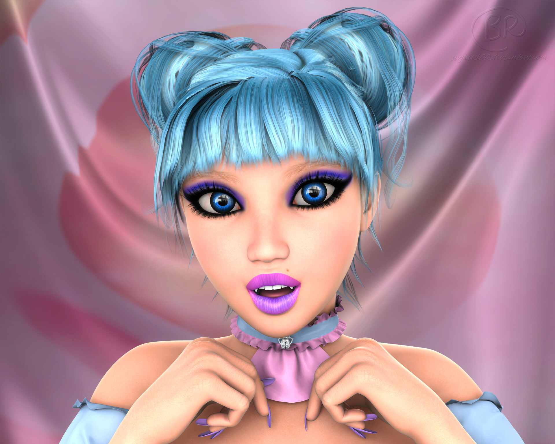 ArtStation Ruffled Cat Collar & Commissions